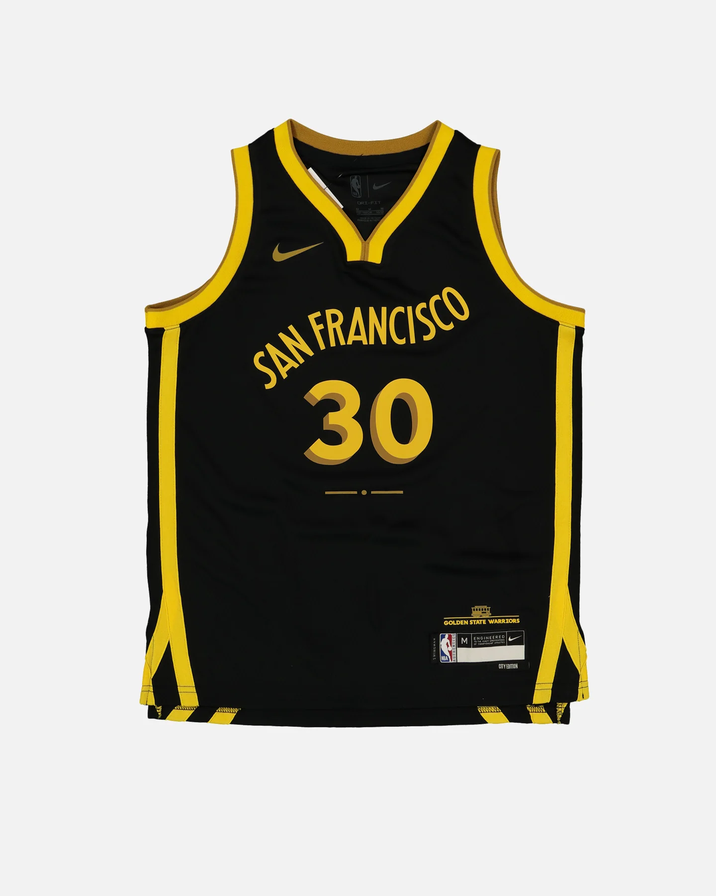 Nike Kids' Golden State Warriors Steph Curry City Edition 2023/24 Swingman Jersey Black - Image 4