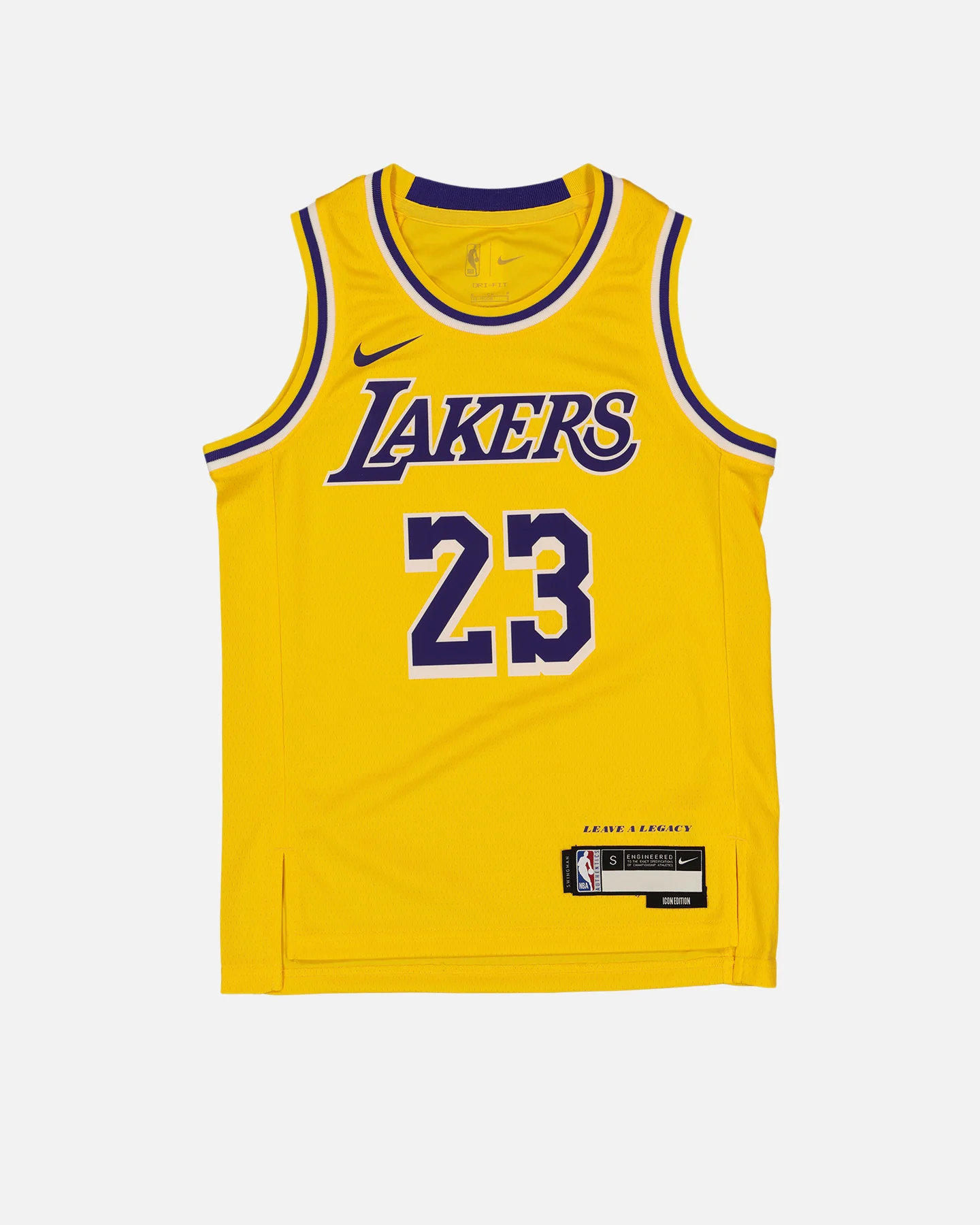 Nike Kids' Los Angeles Lakers Lebron James Swingman Jersey Amarillo - Image 3