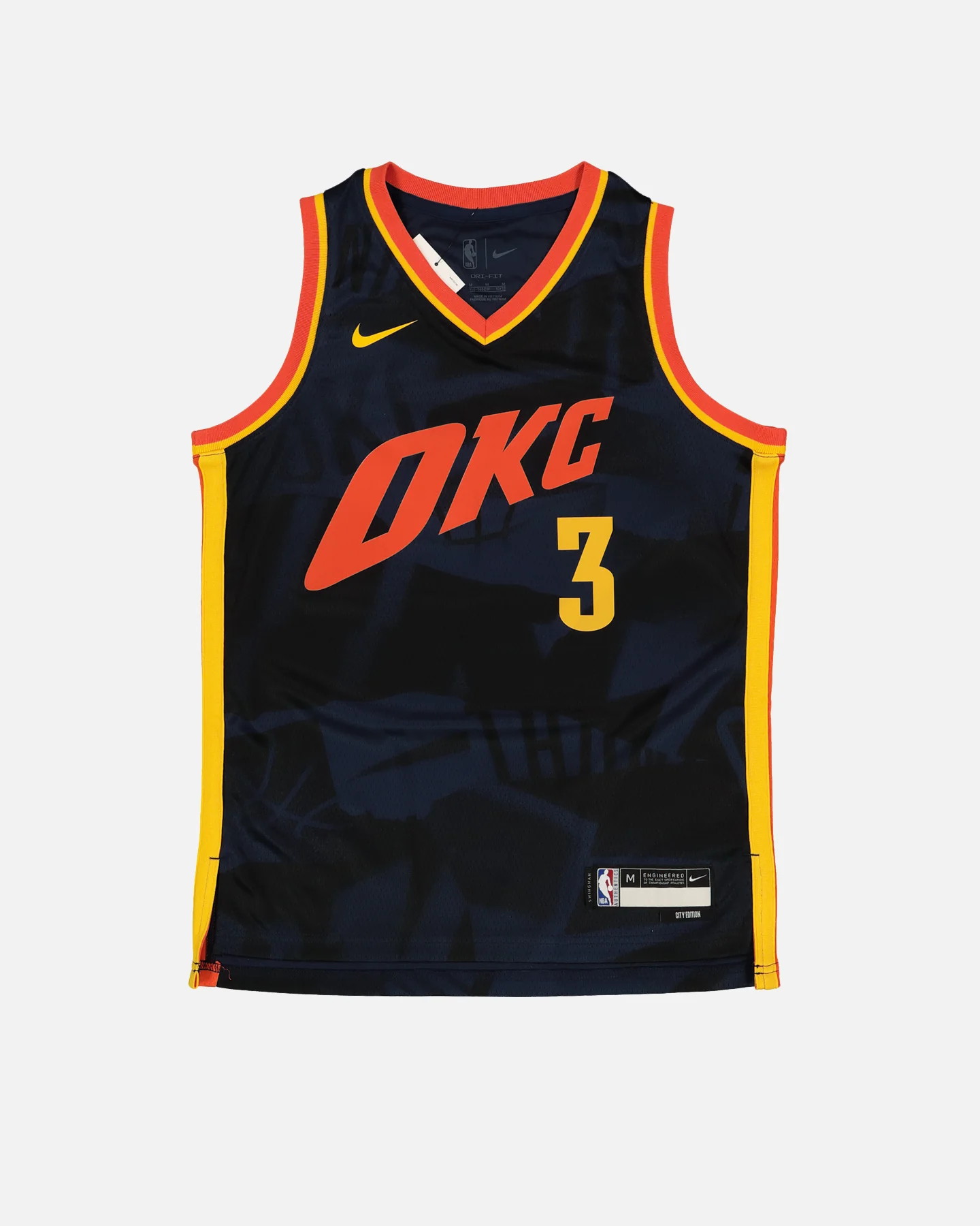 Nike Kids' Oklahoma City Thunder Josh Giddey City Edition 2023/24 Swingman Jersey Black - Image 4