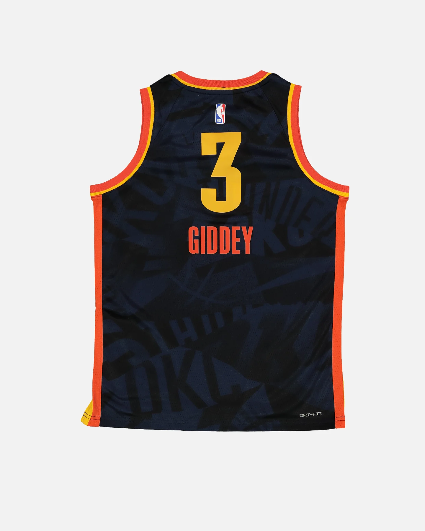 Nike Kids' Oklahoma City Thunder Josh Giddey City Edition 2023/24 Swingman Jersey Black - Image 5
