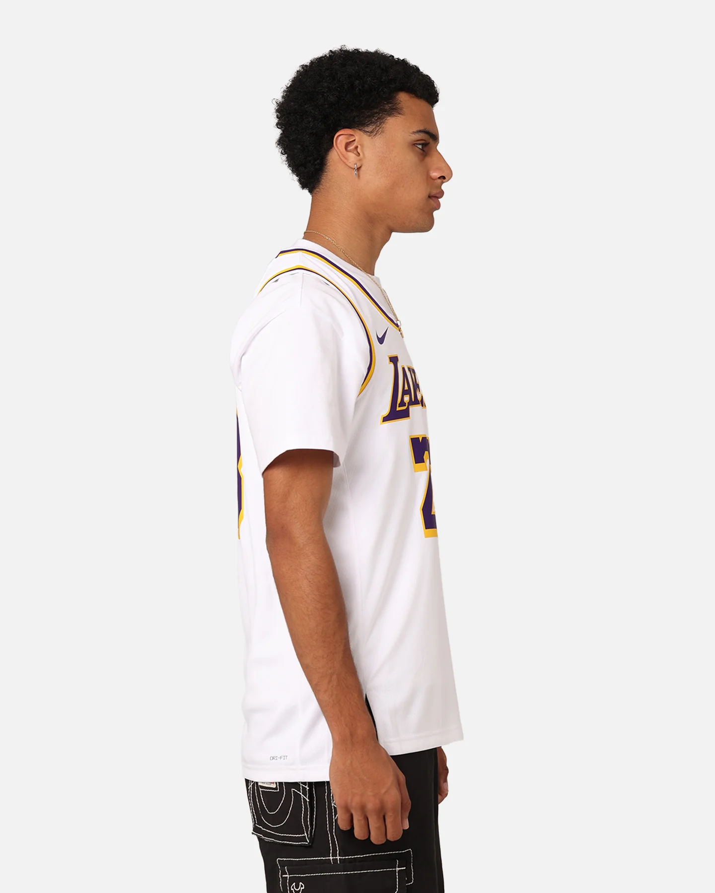 Nike Los Angeles Lakers Lebron James Dri-FIT Swingman Jersey White - Image 6
