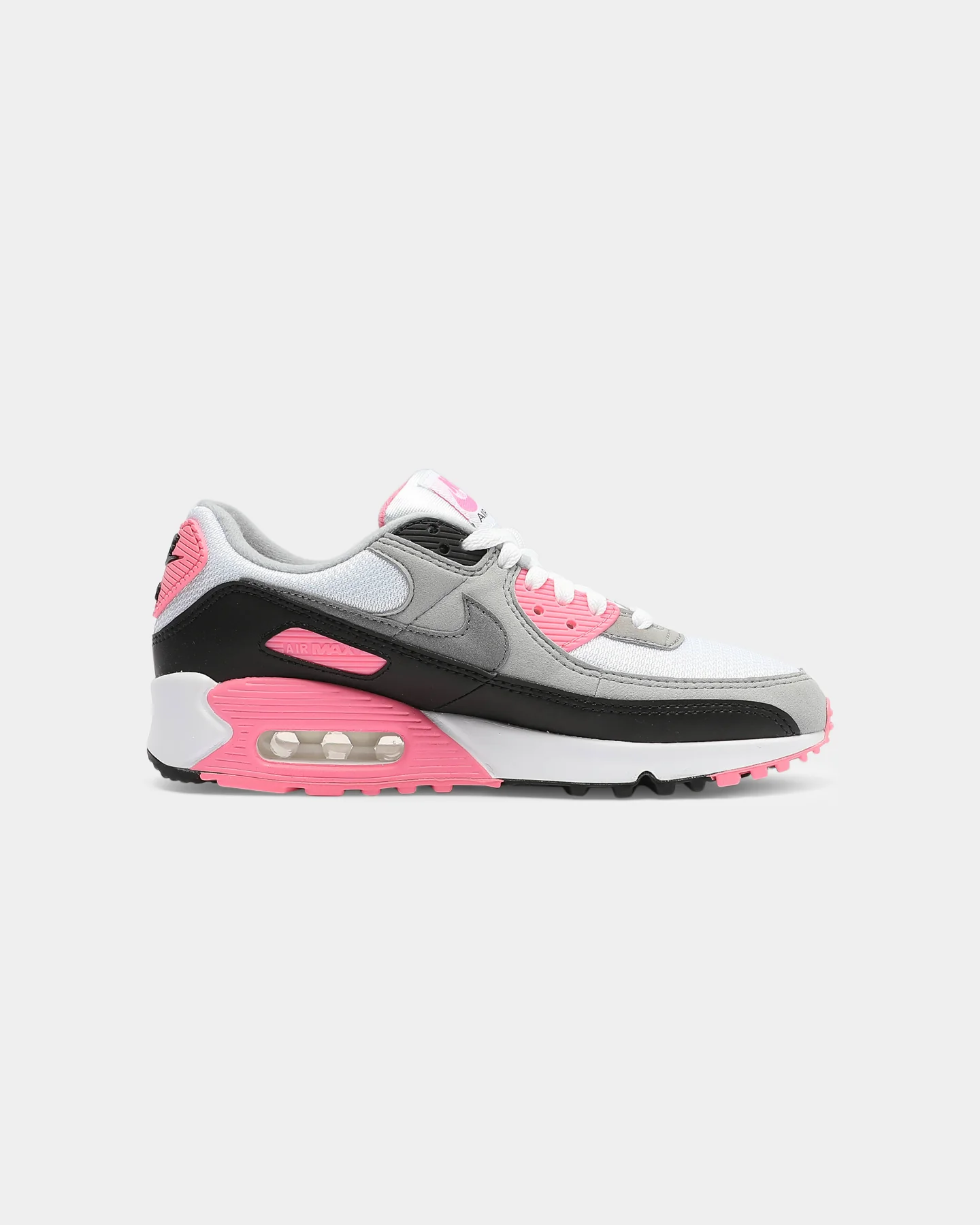 Nike Women's Air Max 90 White/Grey/Rose - Image 4