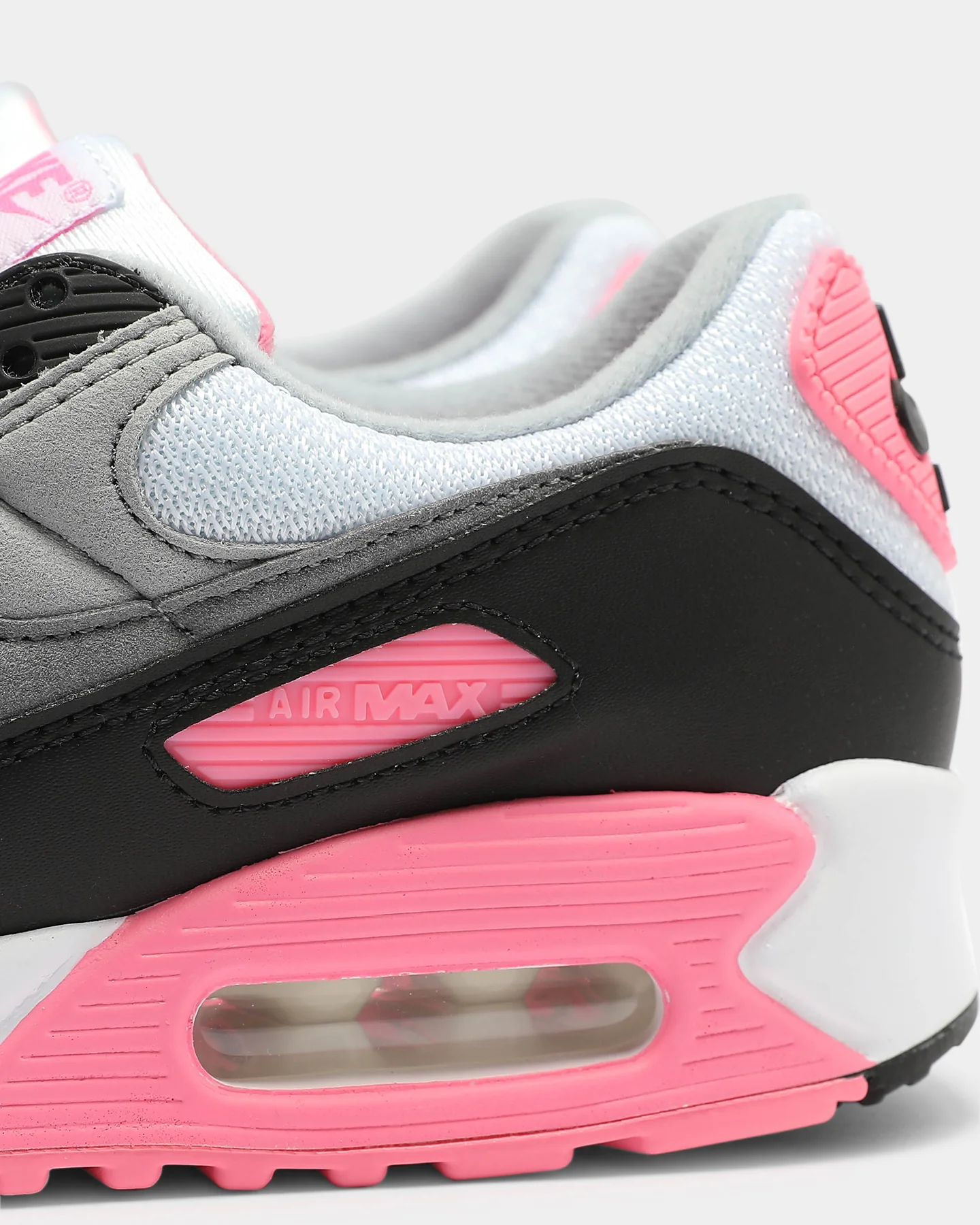 Nike Women's Air Max 90 White/Grey/Rose - Image 9