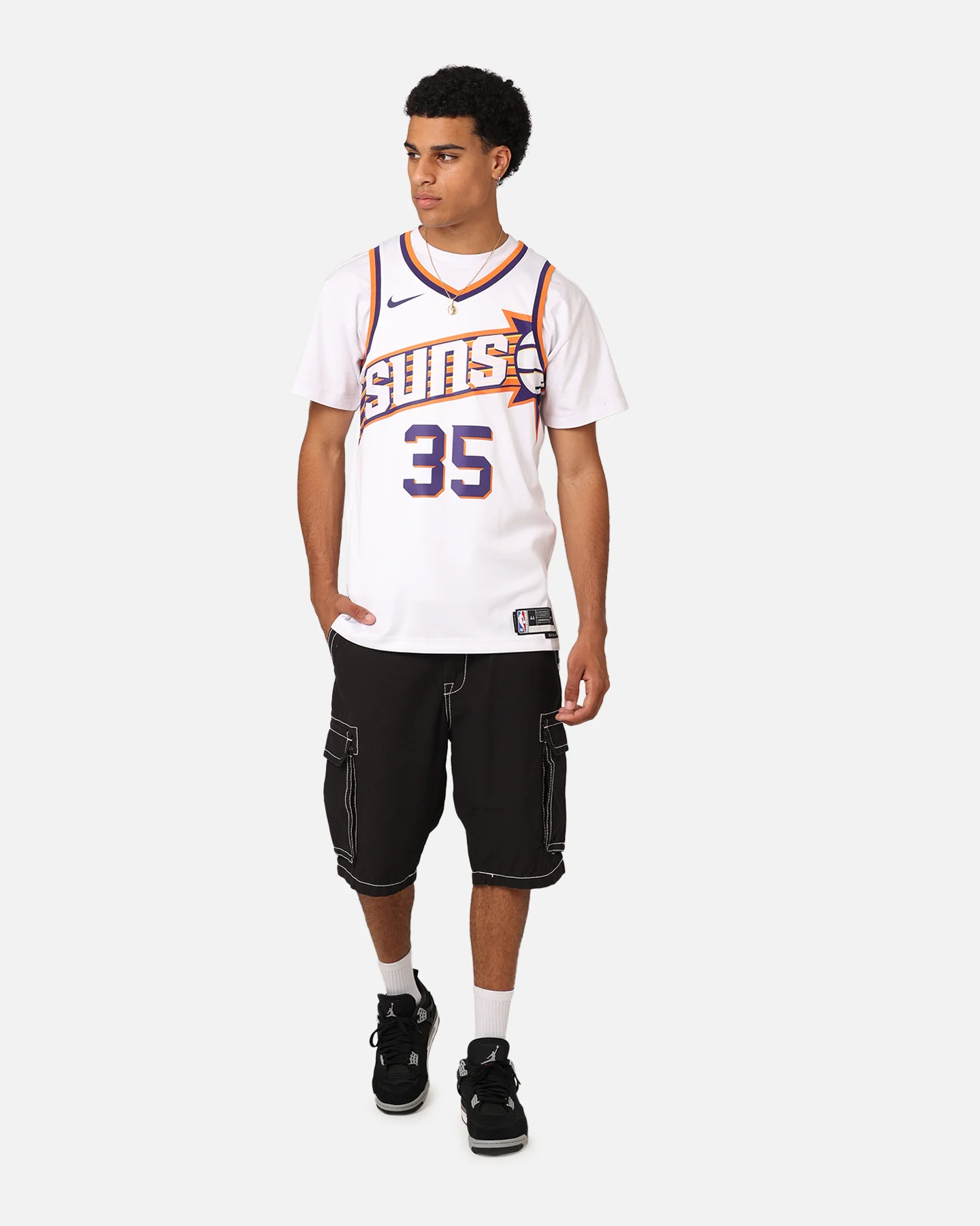 Nike Phoenix Suns Kevin Durant Dri-FIT Swingman Jersey White - Image 3