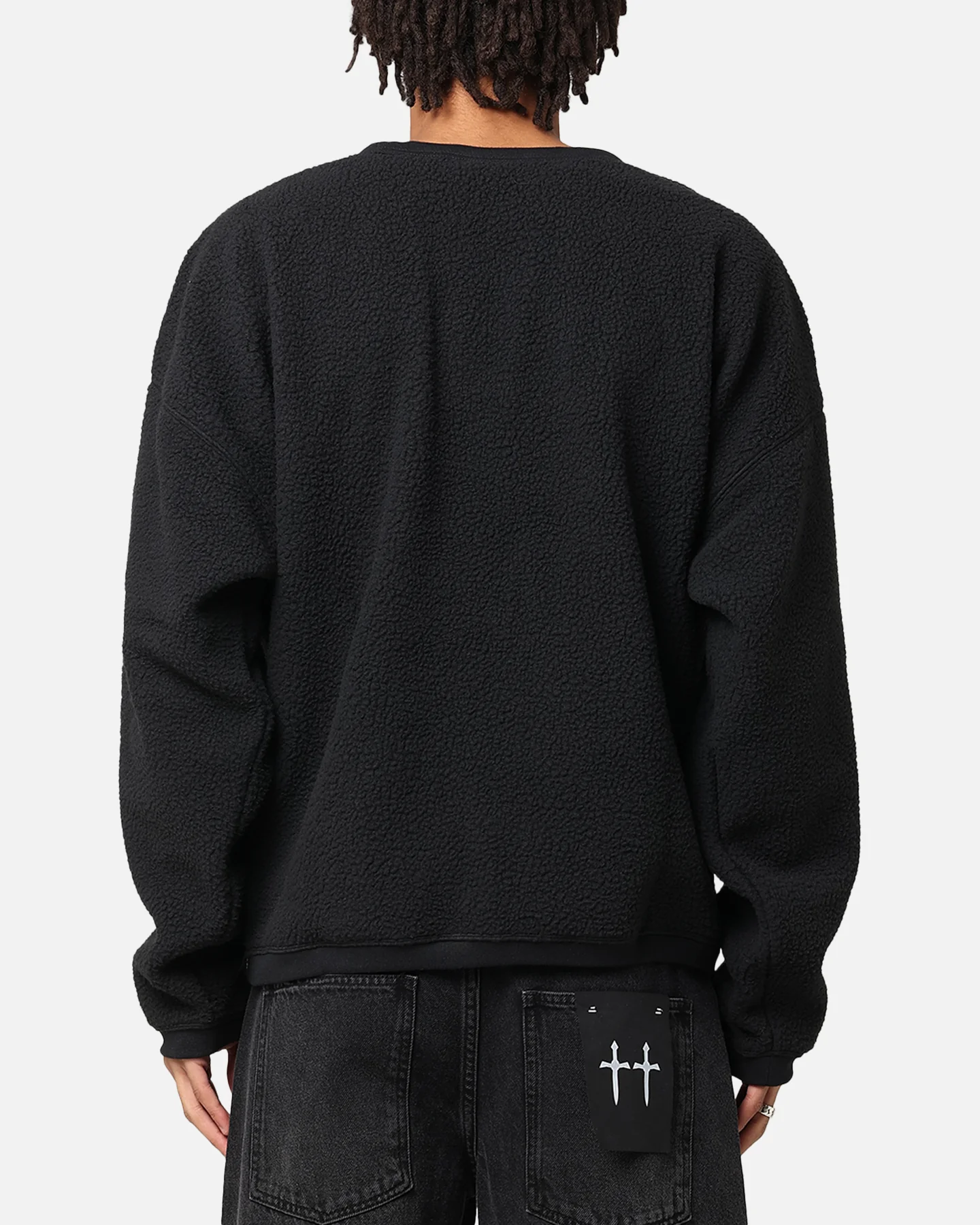 Nike Sherpa Winter Crewneck Black/Anthracit - Image 3