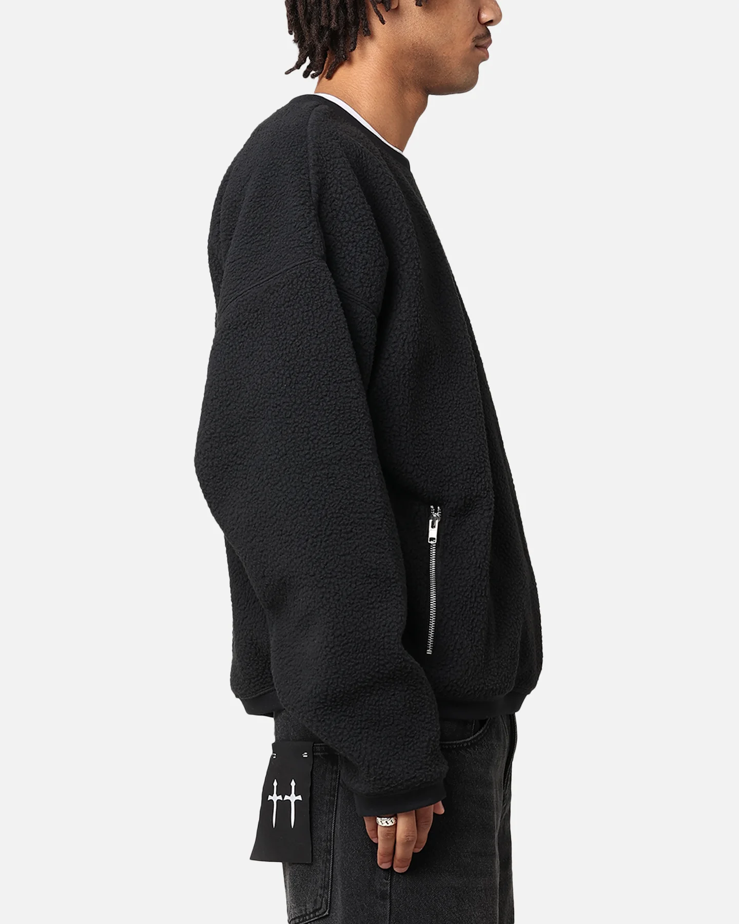 Nike Sherpa Winter Crewneck Black/Anthracit - Image 4