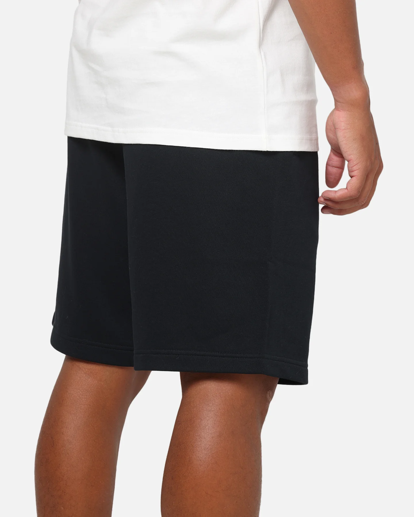 Nike Sportswear Club Essential French Terry Shorts Black/Safety Orange - Image 4