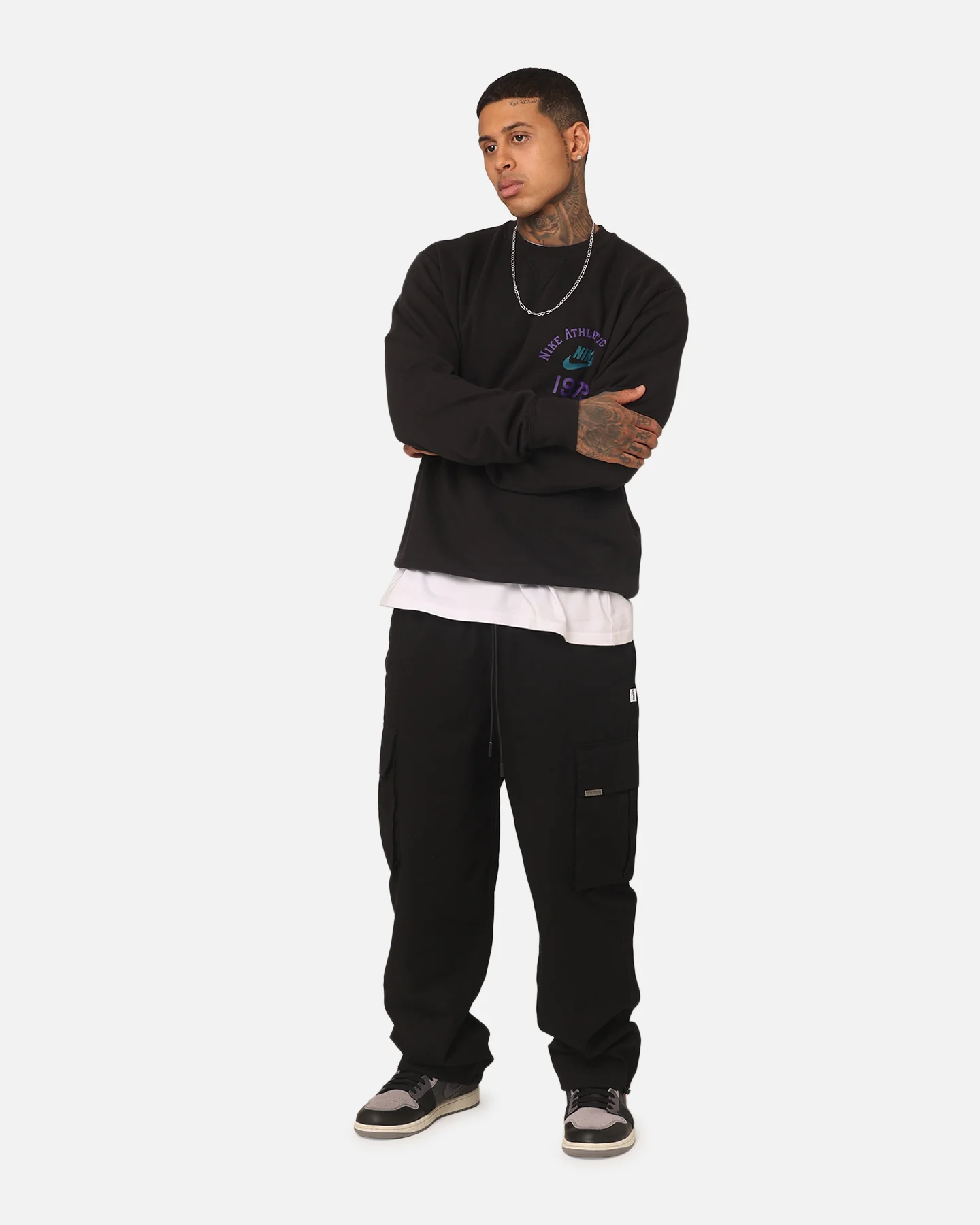 Nike Sportswear Club Fleece Crewneck Black - Image 2