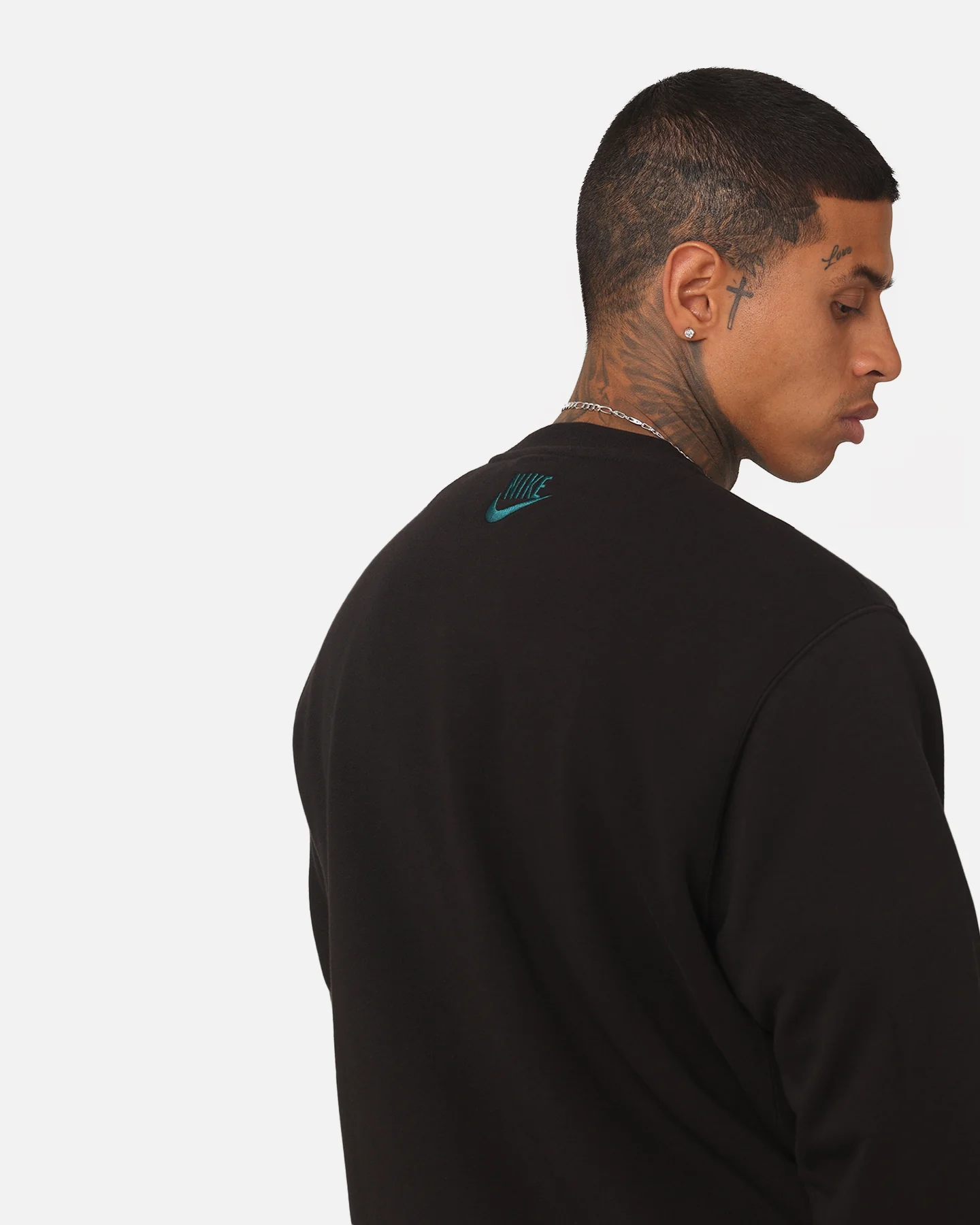 Nike Sportswear Club Fleece Crewneck Black - Image 7