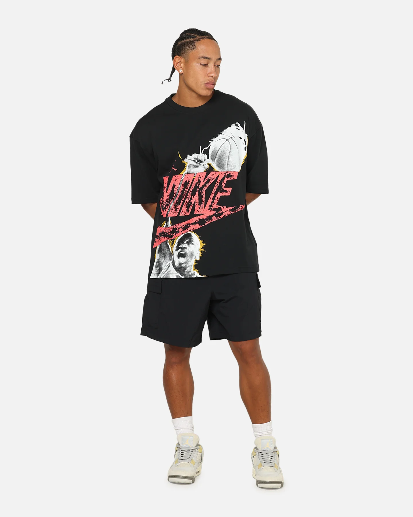 Nike Sportswear Club Utility Shorts Black/White - Image 2