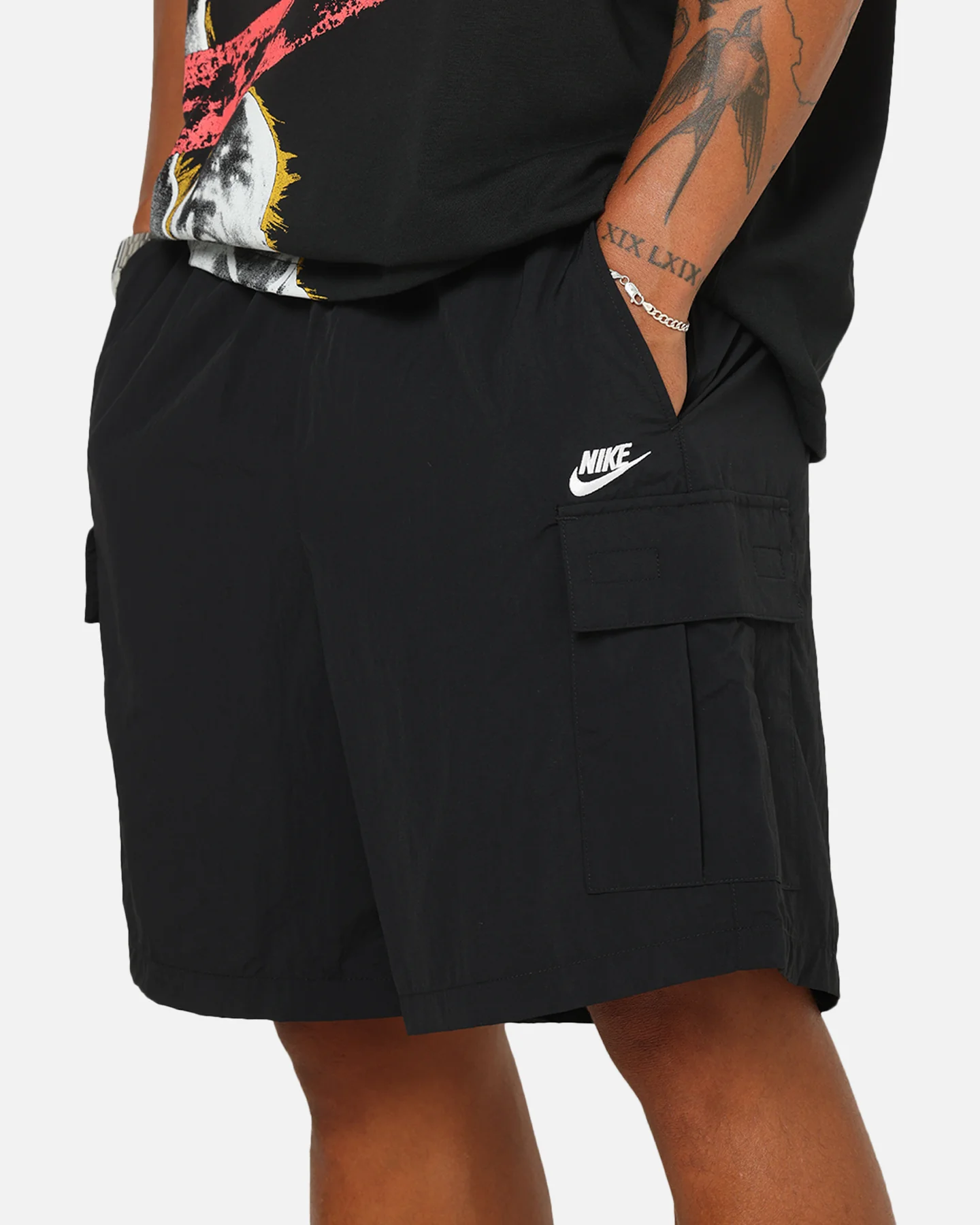 Nike Sportswear Club Utility Shorts Black/White - Image 3