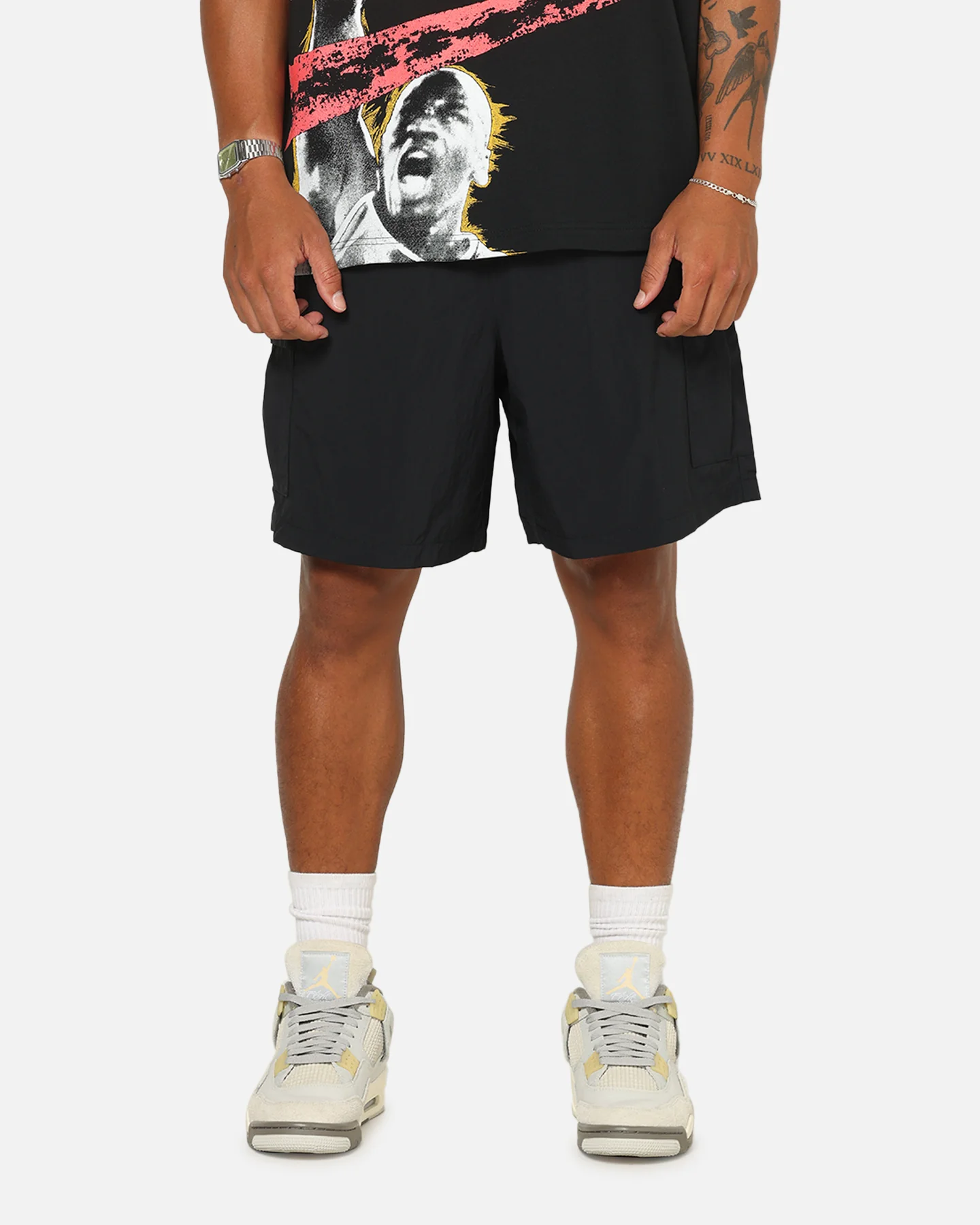 Nike Sportswear Club Utility Shorts Black/White - Image 5