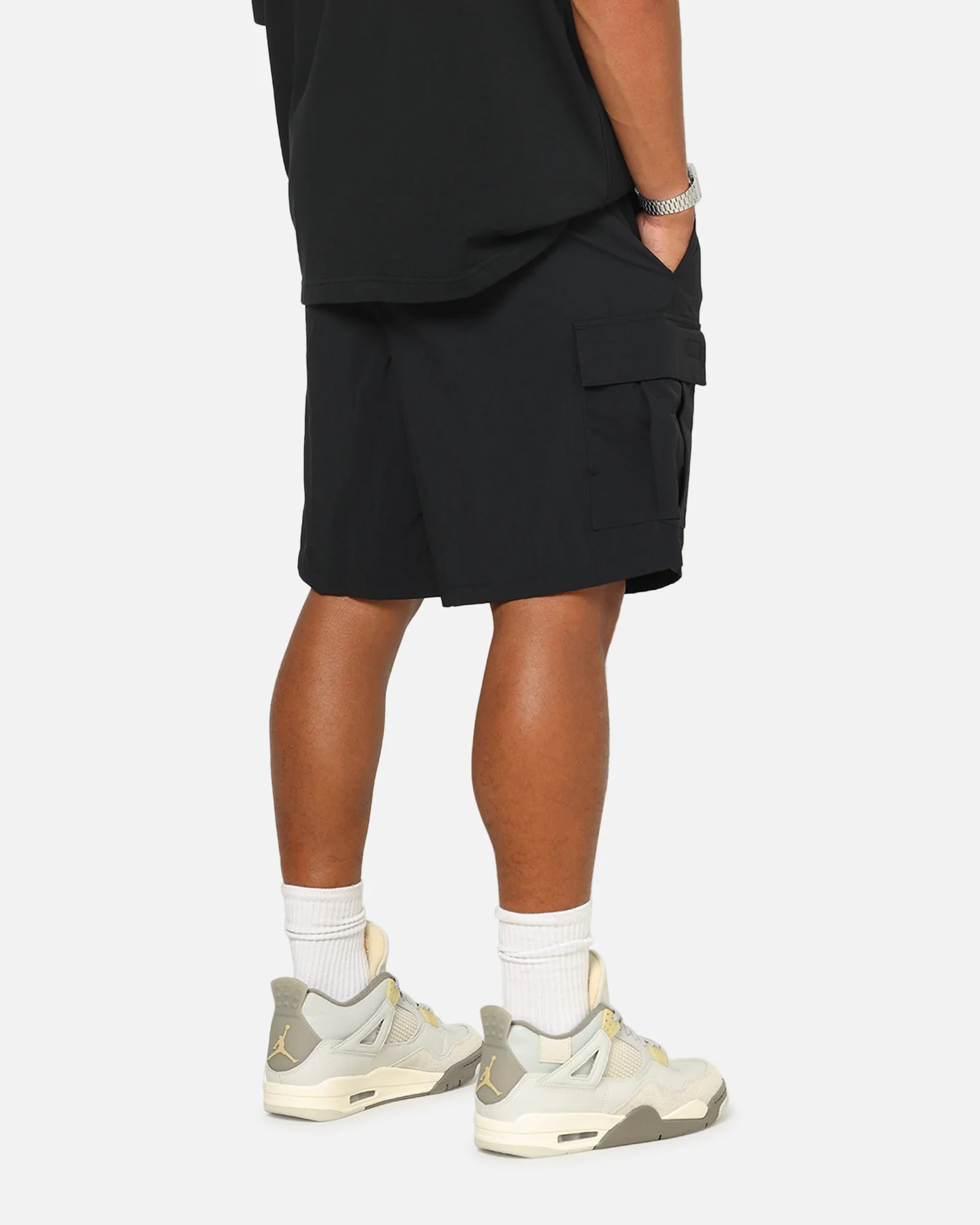 Nike Sportswear Club Utility Shorts Black/White - Image 6