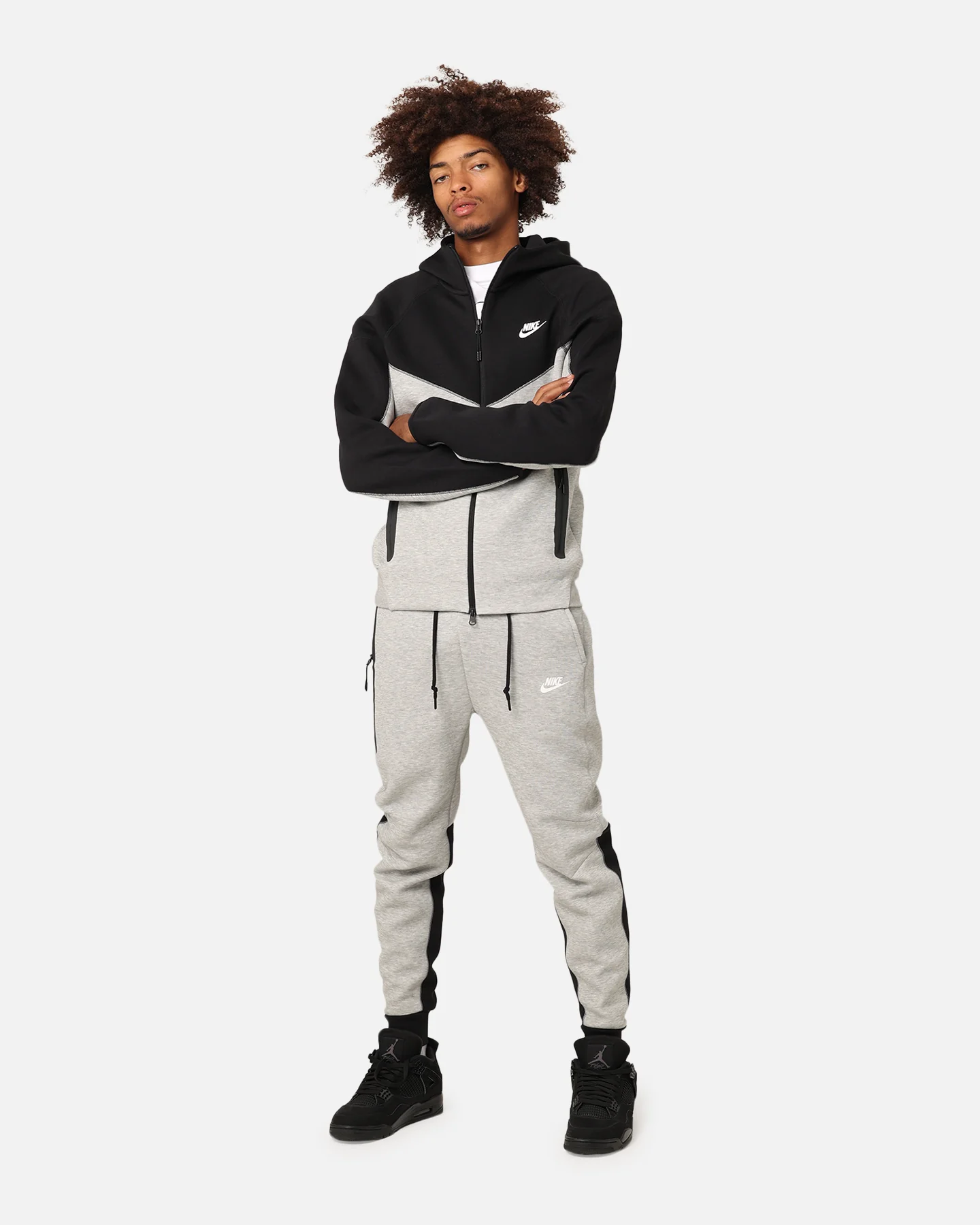 Nike Sportswear Tech Fleece Joggers Dark Grey Heather - Image 2