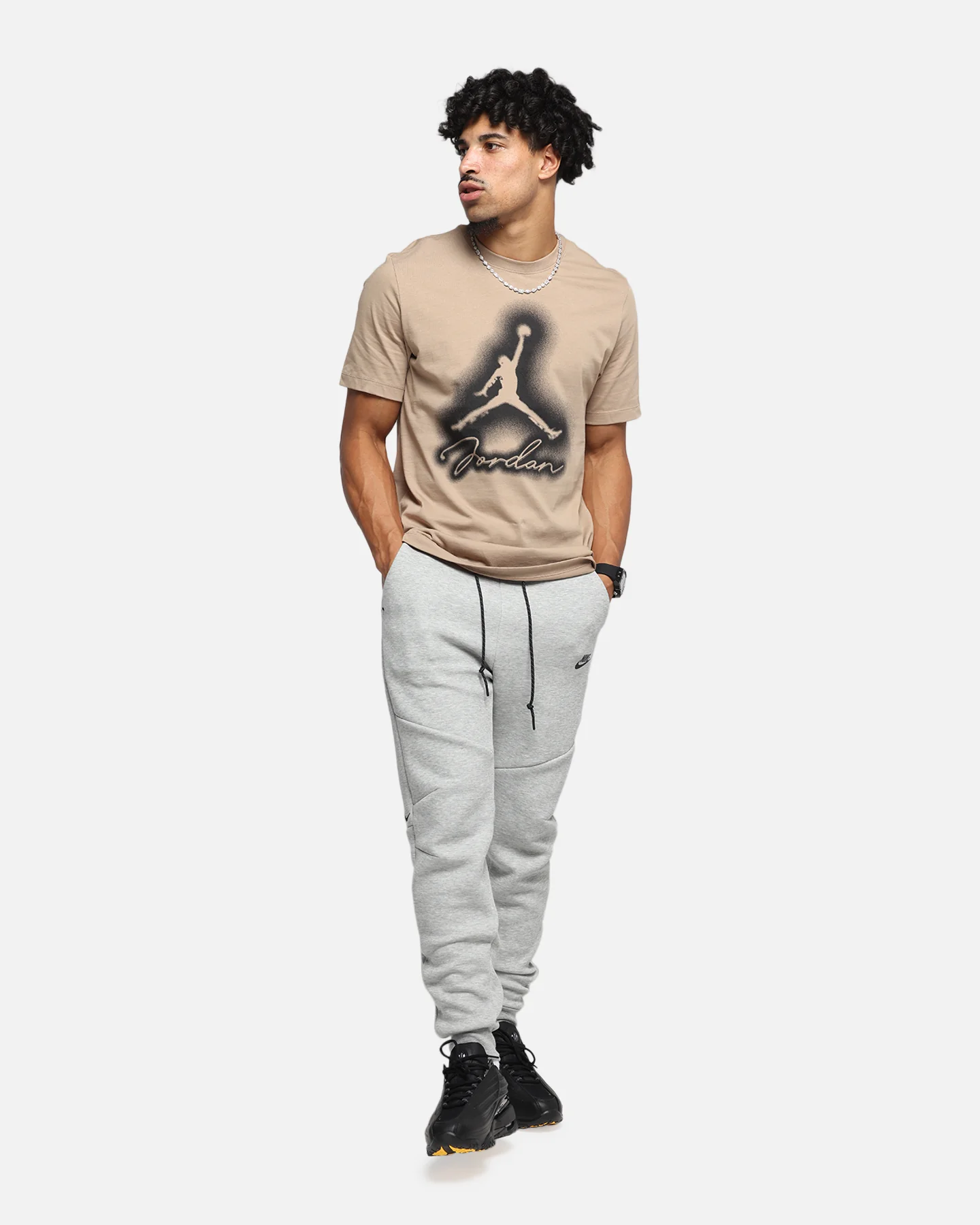 Nike Sportswear Tech Fleece Joggers Dark Grey Heather - Image 2