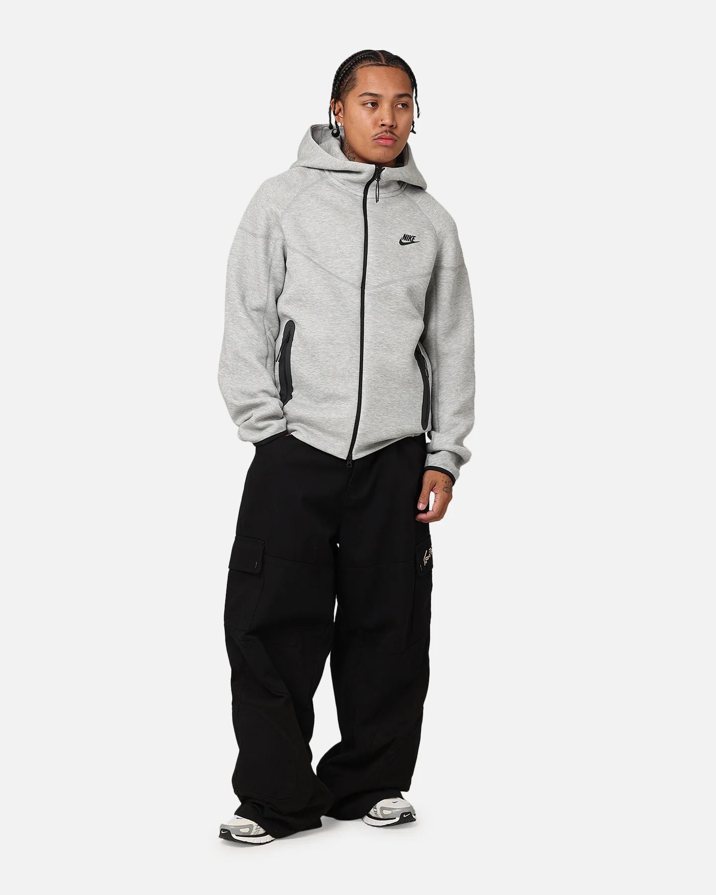 Nike Sportswear Tech Fleece Windrunner Jacket Dark Grey Heather - Image 2