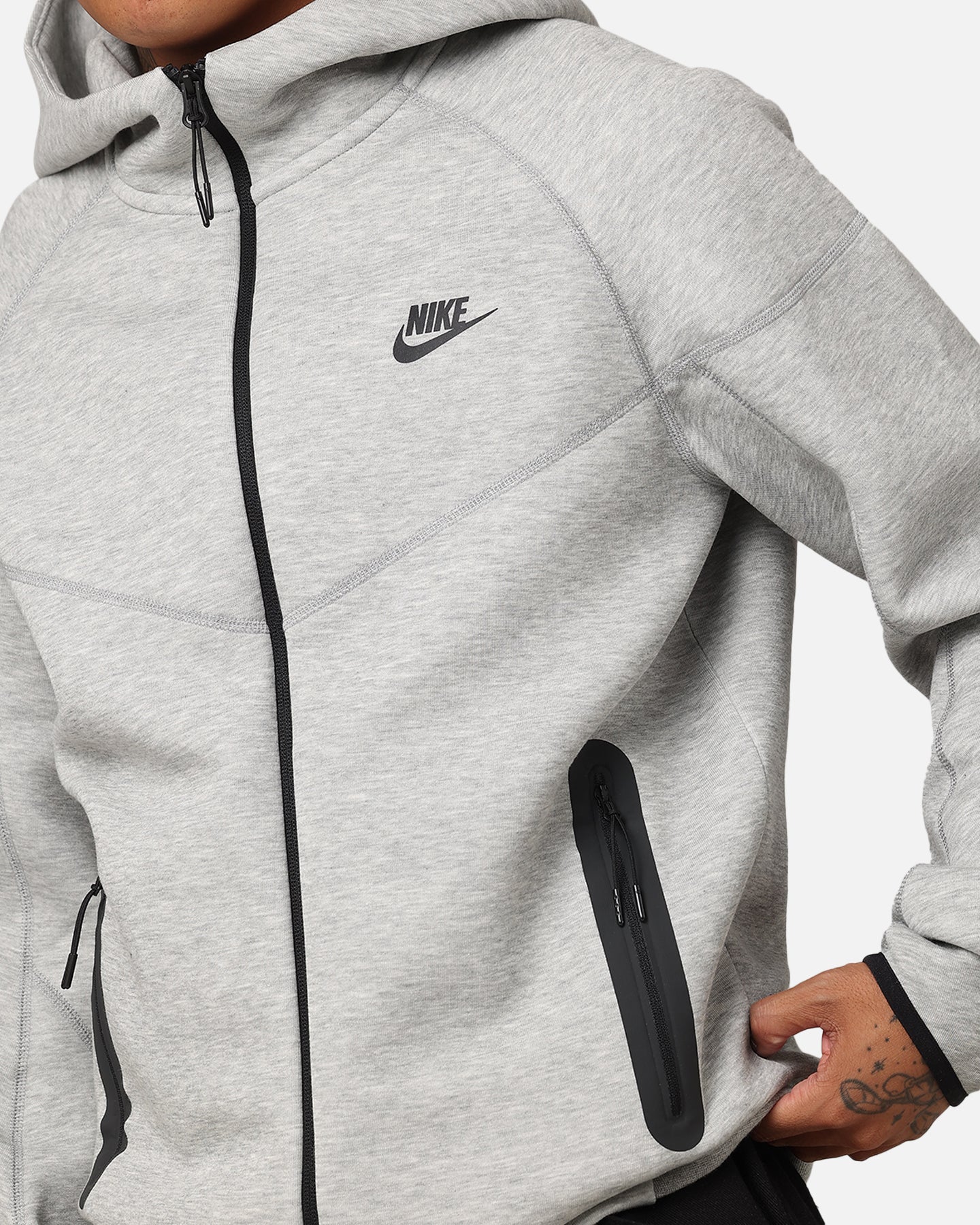 Nike Sportswear Tech Fleece Windrunner Jacket Dark Grey Heather - Image 6
