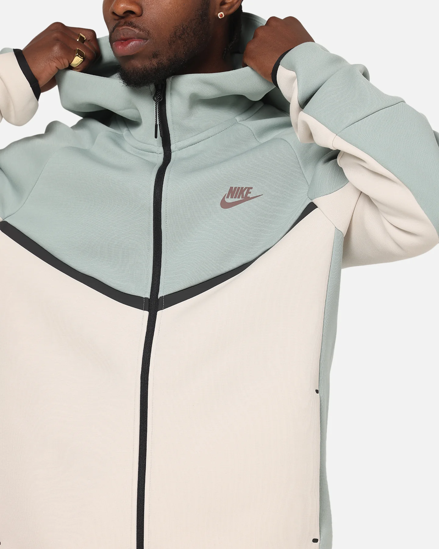 Nike Sportswear Tech Fleece Windrunner Jacket Dusty Sage - Image 6