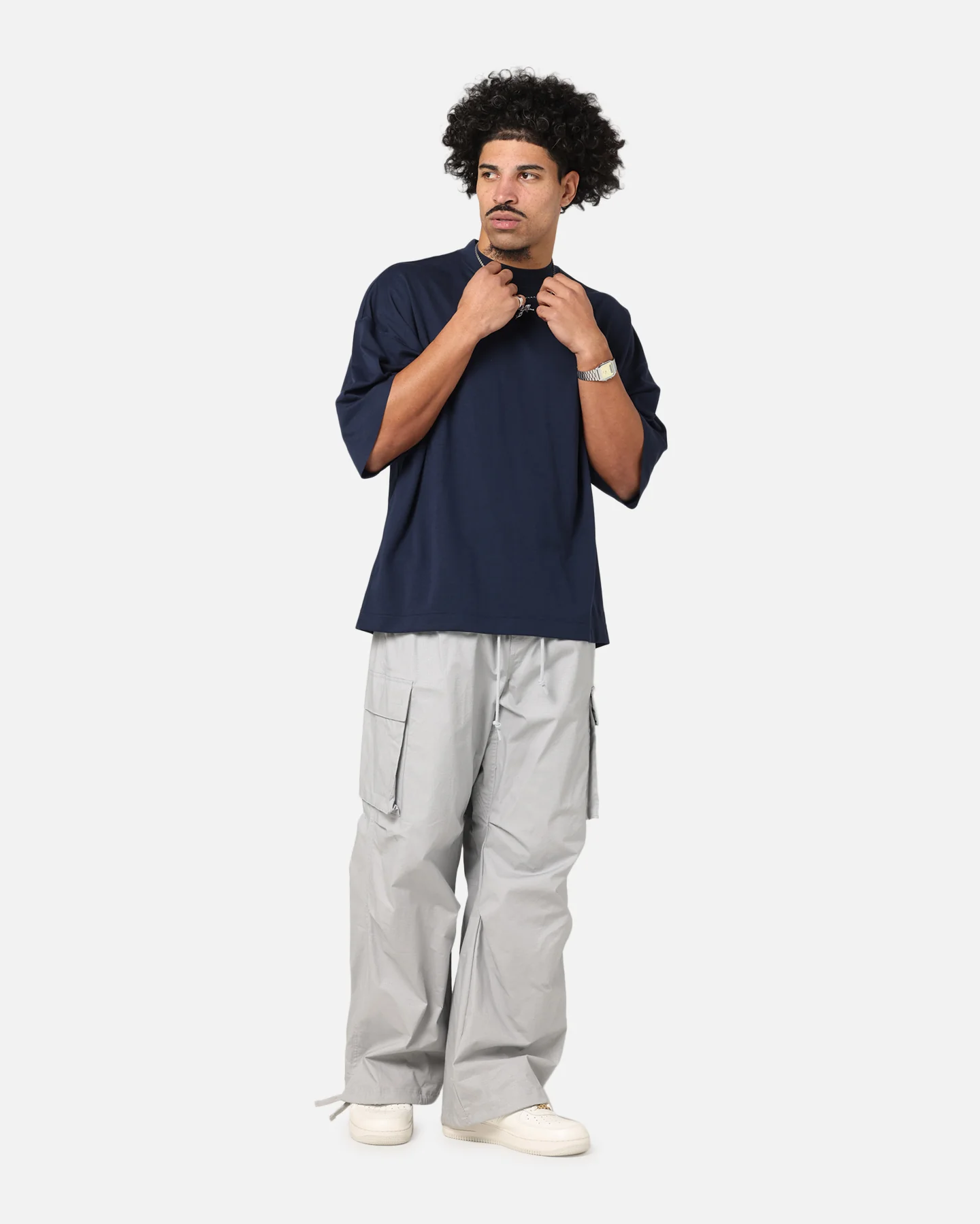 Nike Sportswear Tech Knit T-Shirt Obsidian/Black - Image 2