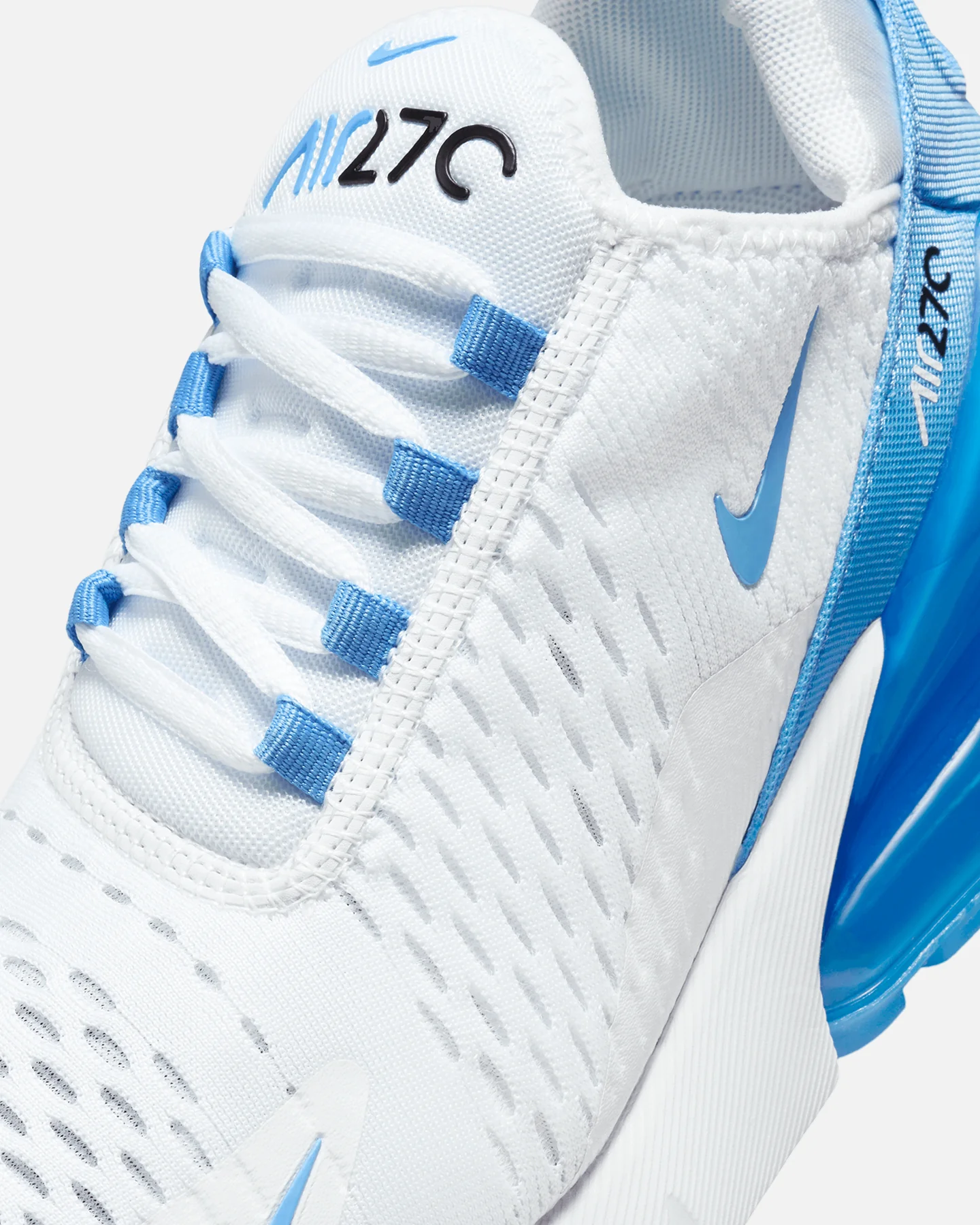 Nike Women's Air Max 270 White/Blue - Image 6