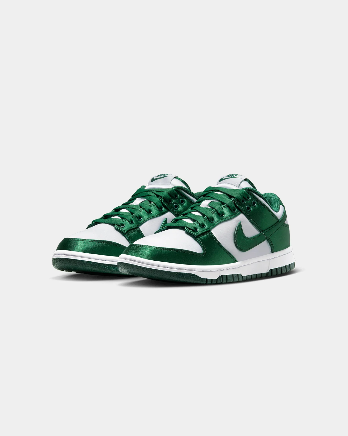 Nike Women's Dunk Low "Satin Green" White/Team Green - Image 2
