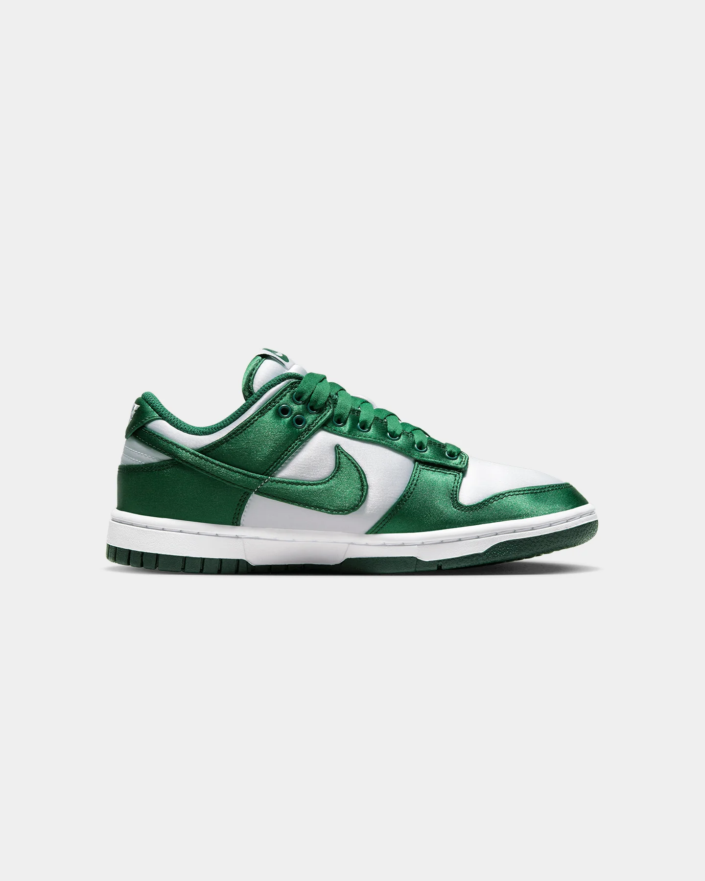 Nike Women's Dunk Low "Satin Green" White/Team Green - Image 4