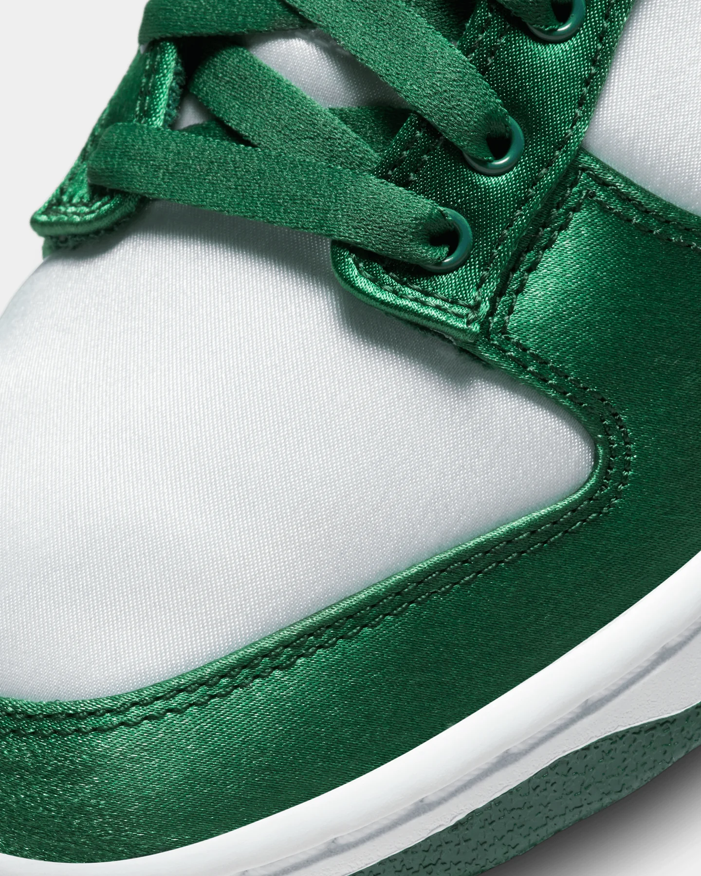 Nike Women's Dunk Low "Satin Green" White/Team Green - Image 6