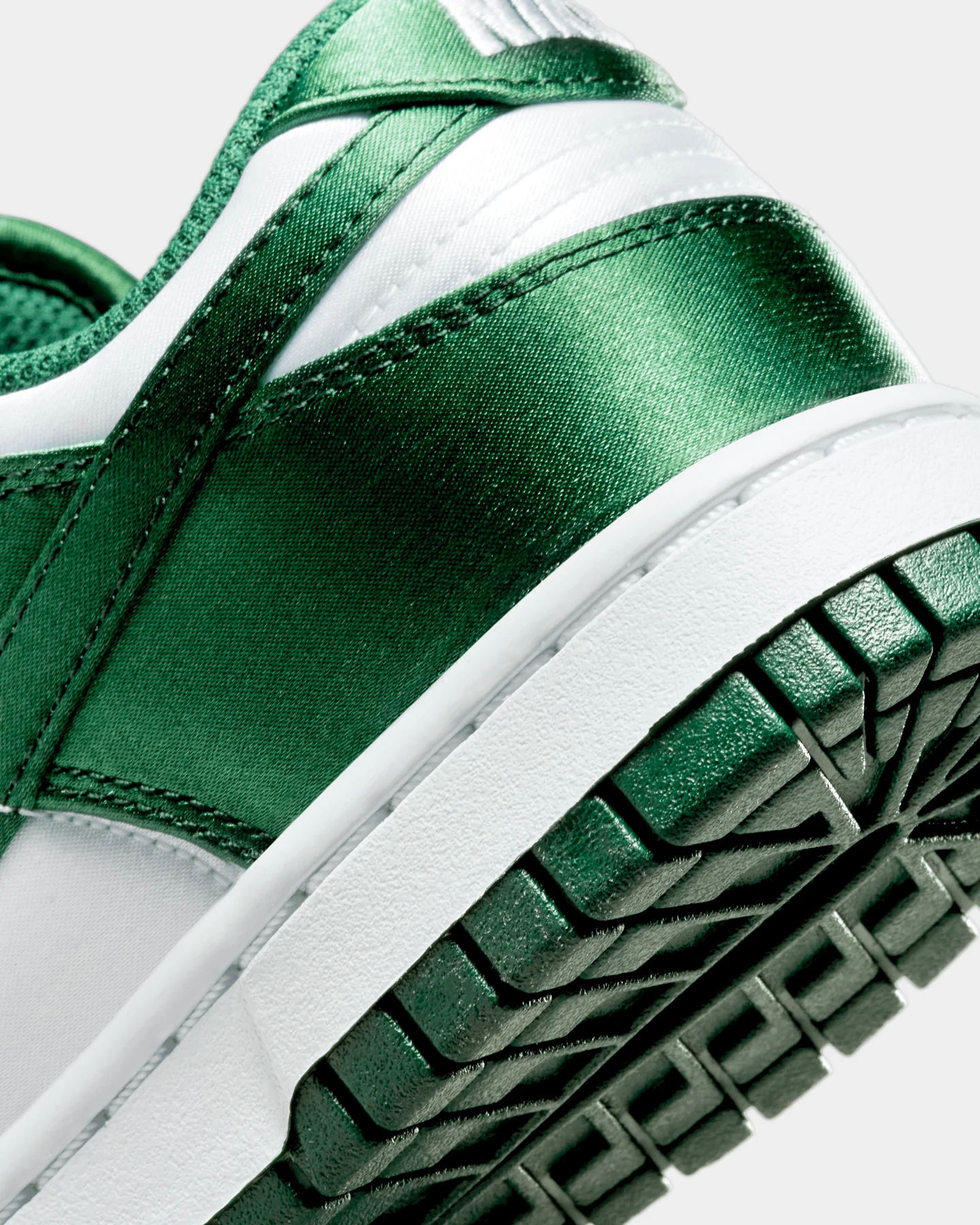 Nike Women's Dunk Low "Satin Green" White/Team Green - Image 8
