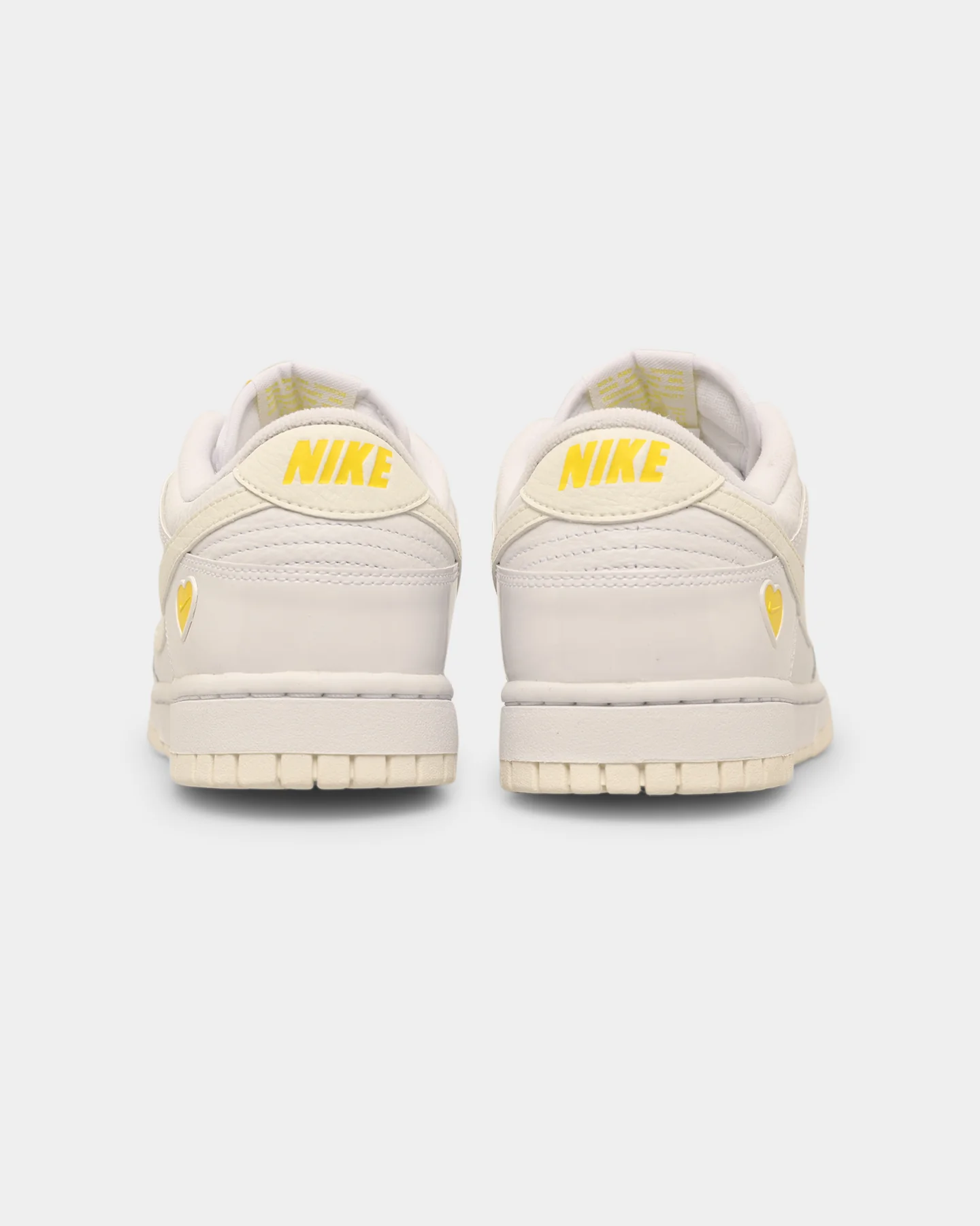 Nike Women's Dunk Low "Yellow Heart" White/Sail-Optic White - Image 3