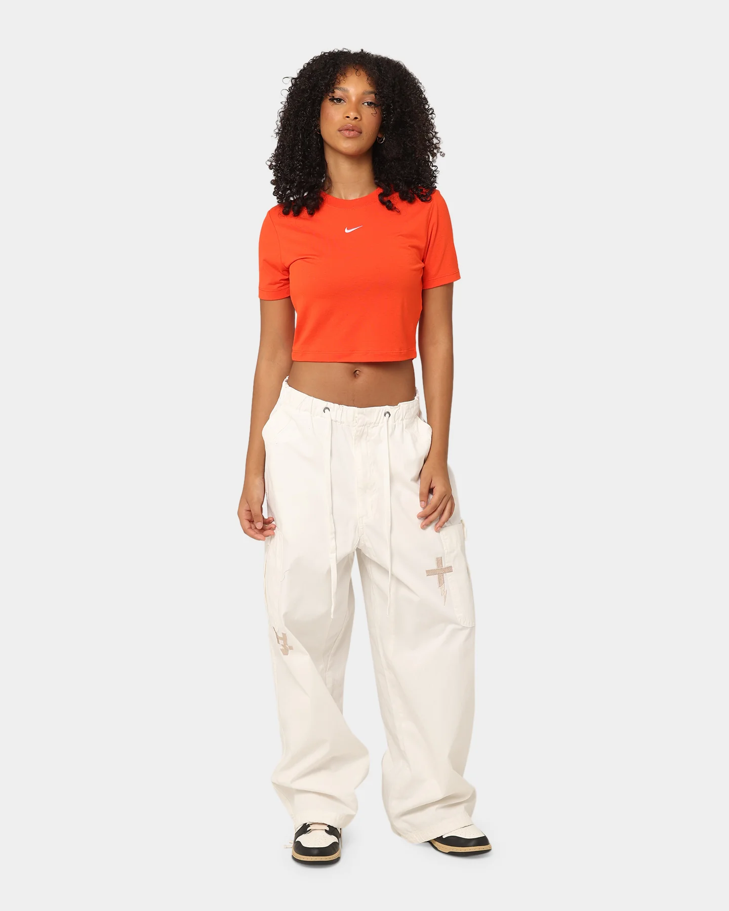 Nike Women's Nike Sportswear Essential Slim Crop T-Shirt Picante Red - Image 2