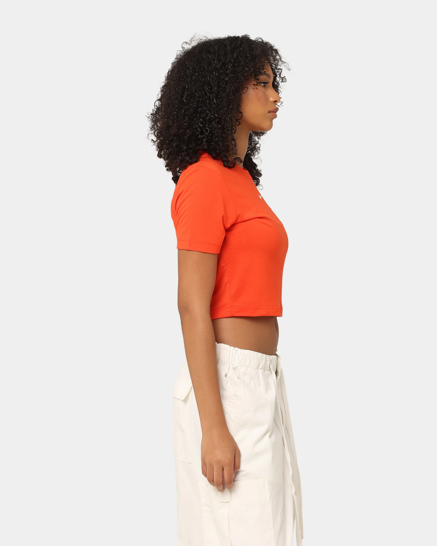 Nike Women's Nike Sportswear Essential Slim Crop T-Shirt Picante Red - Image 5