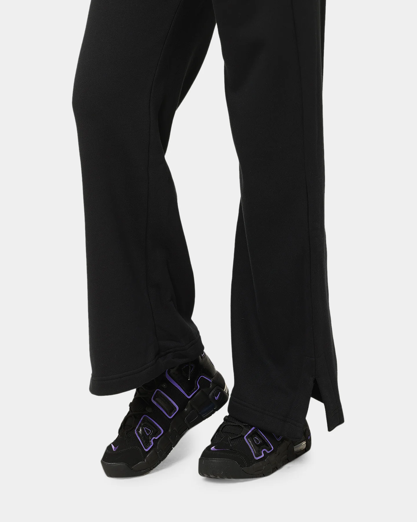Nike Women's Sportswear Phoenix Fleece High Waisted Wide Leg Sweat Pants Black/Sail - Image 9