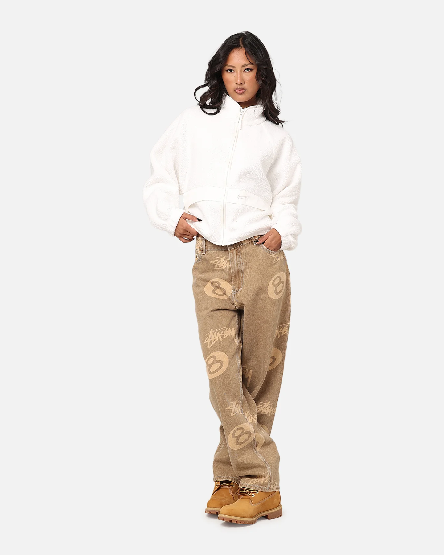 Nike Women's Sportswear Sherpa Jacket Sail/Sail - Image 2