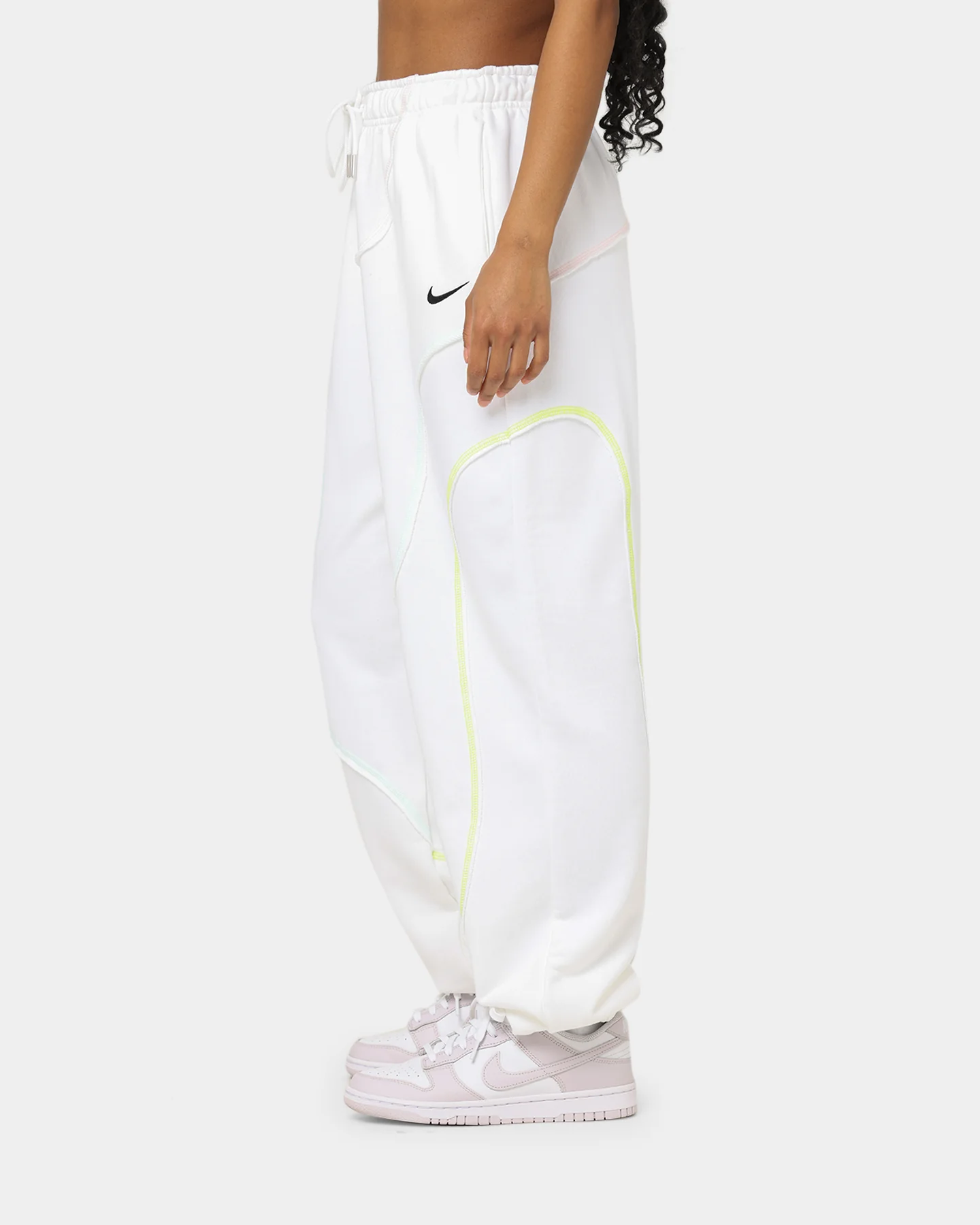 Nike Women's Swirl Track Pants White - Image 6