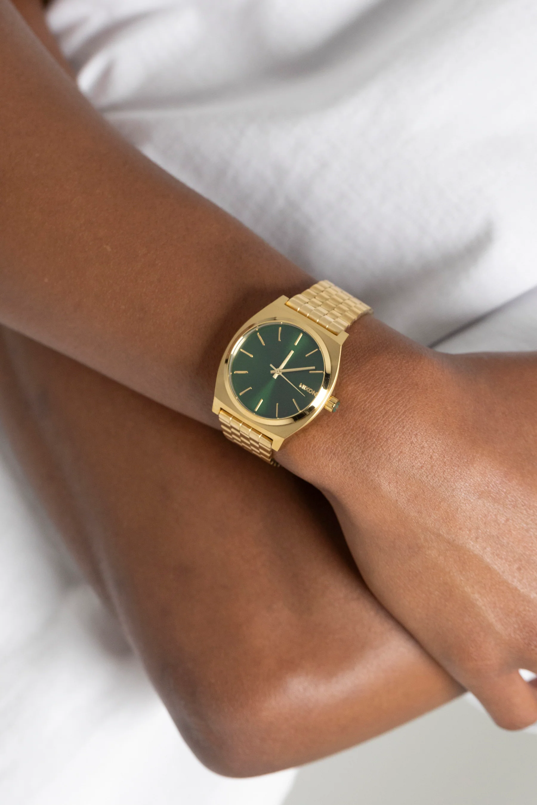 Nixon Time Teller Watch Gold/Green Sunray - Image 3