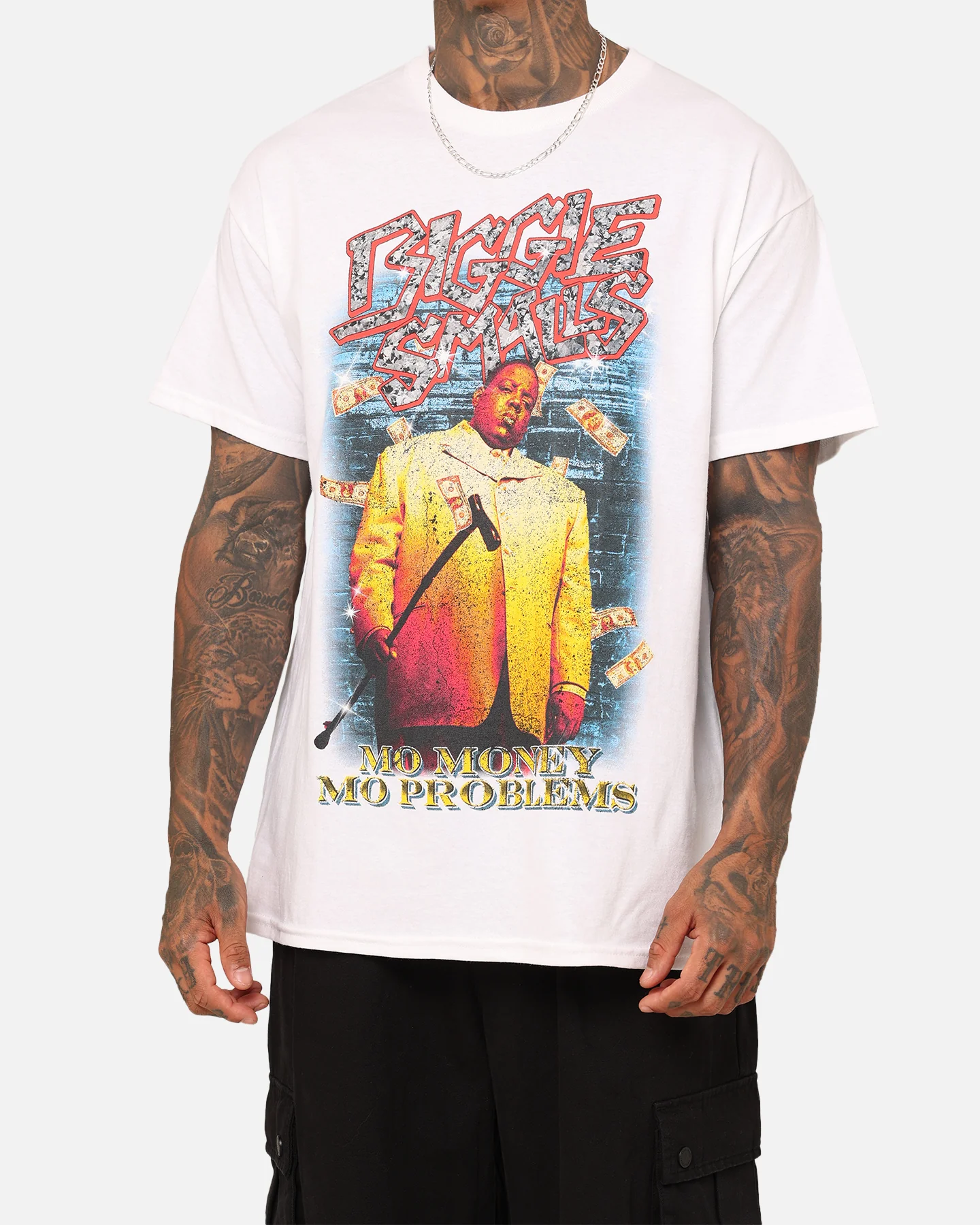 Notorious B.I.G Mo Money Bills T-Shirt White - Image 3