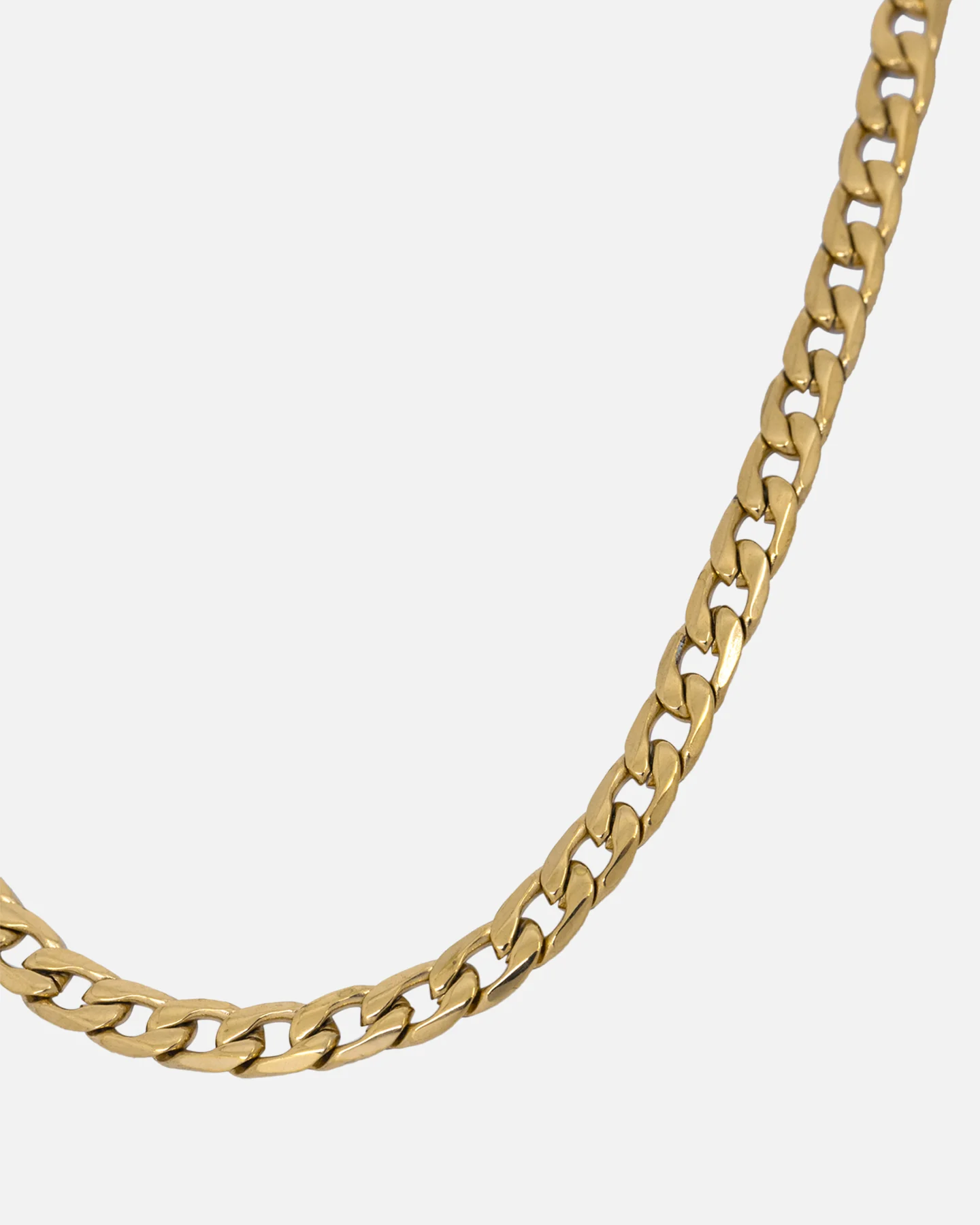NXS 4.3mm Smooth Cut Cuban Chain Gold - Image 4