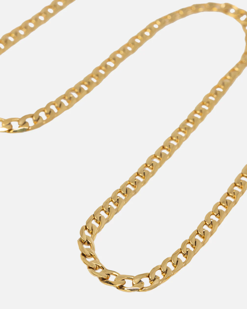 NXS 4.3mm Smooth Cut Cuban Chain Gold - Image 6