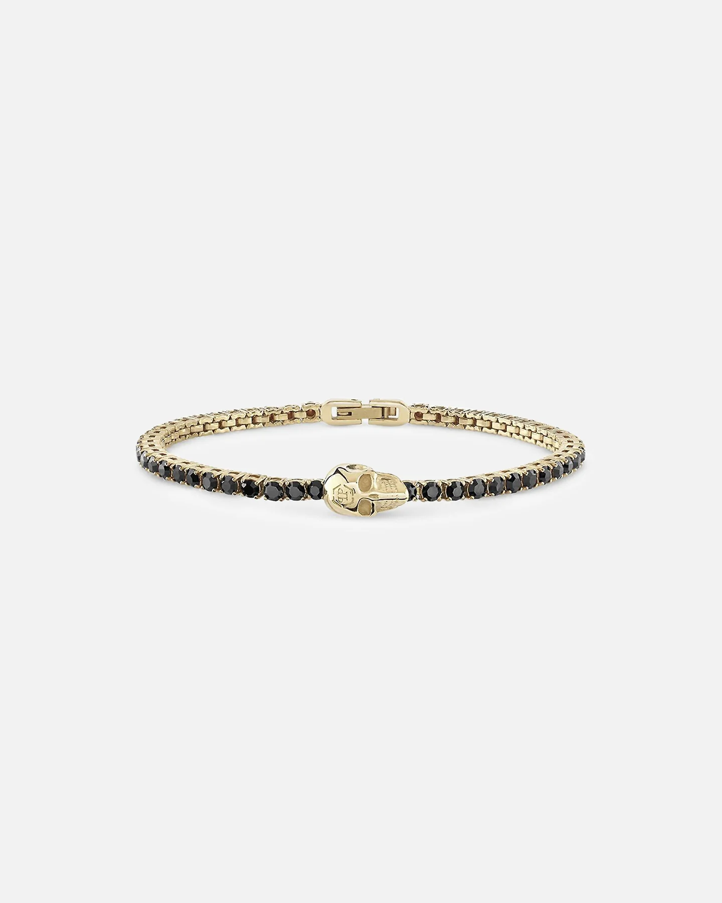 Philipp Plein Plein Tennis Royal Black Crystal Bracelet Gold