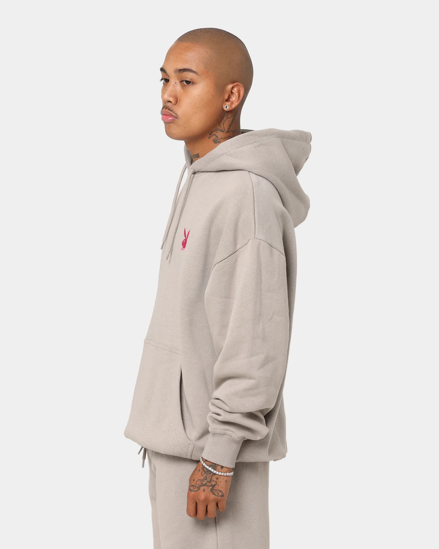 Playboy Bunny Basics Oversized Hoodie Smoke - Image 6