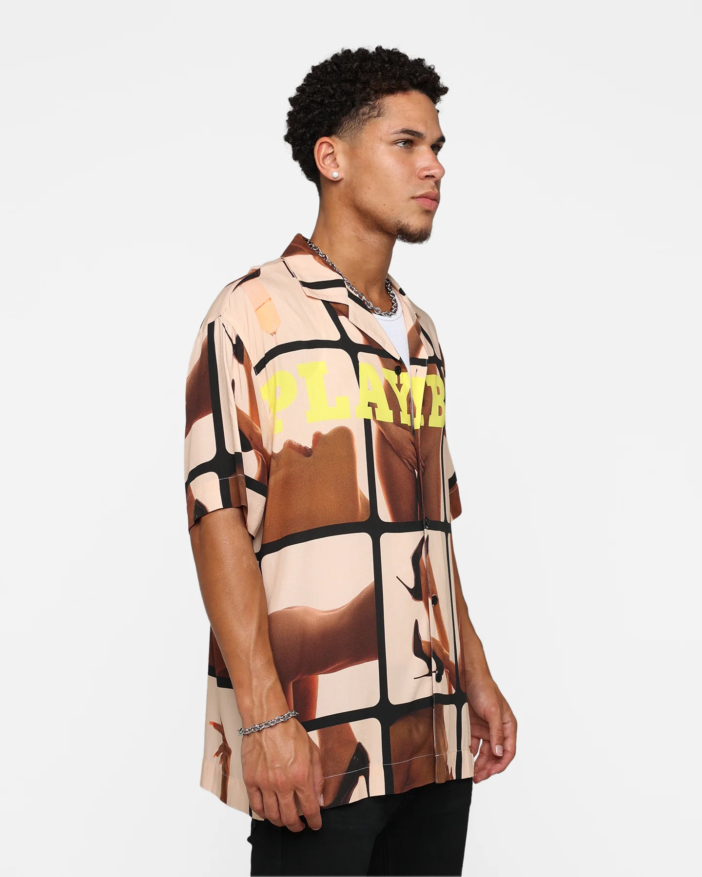 Playboy by Culture Kings Frames Party Shirt Multi - Image 6