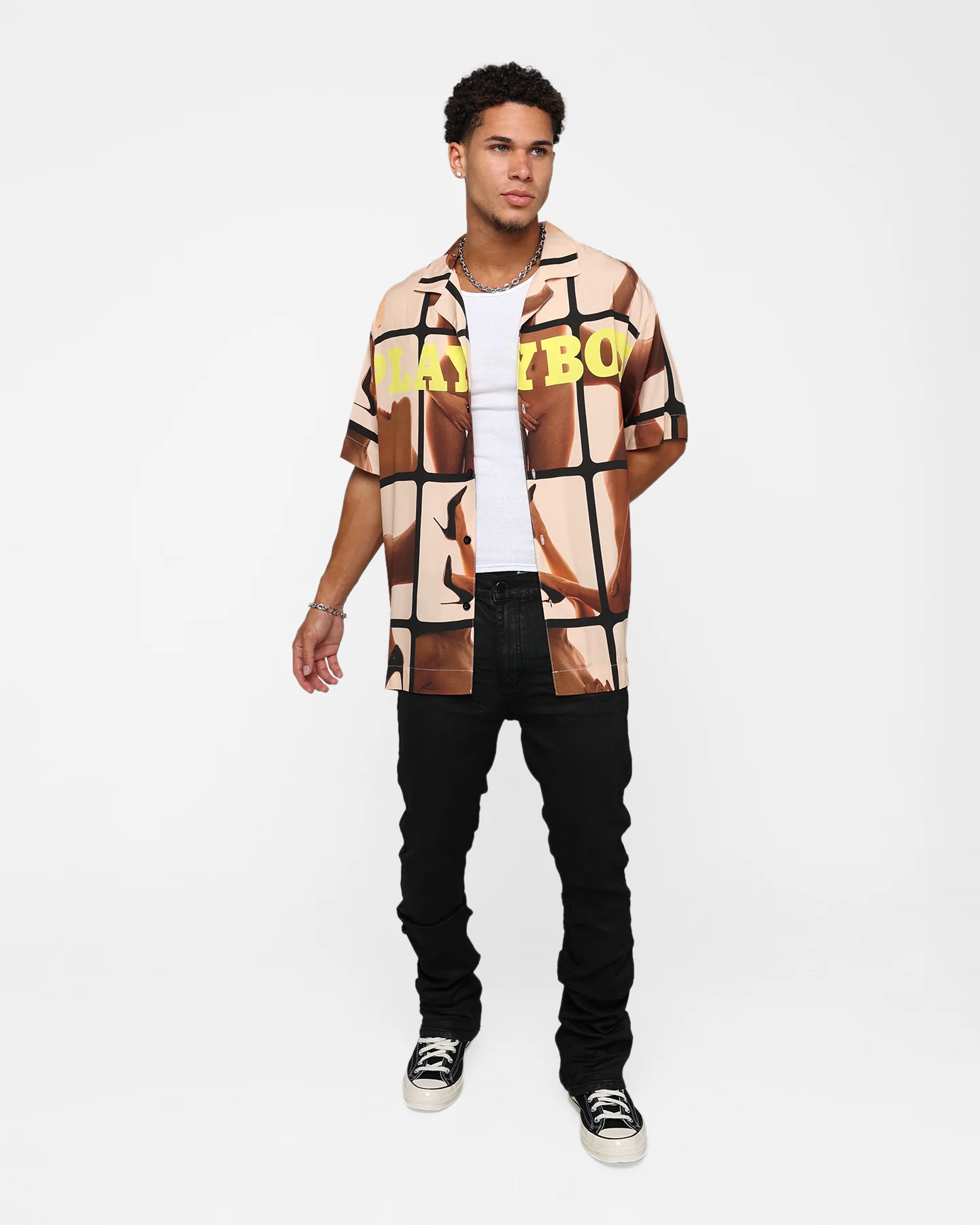 Playboy by Culture Kings Frames Party Shirt Multi - Image 8