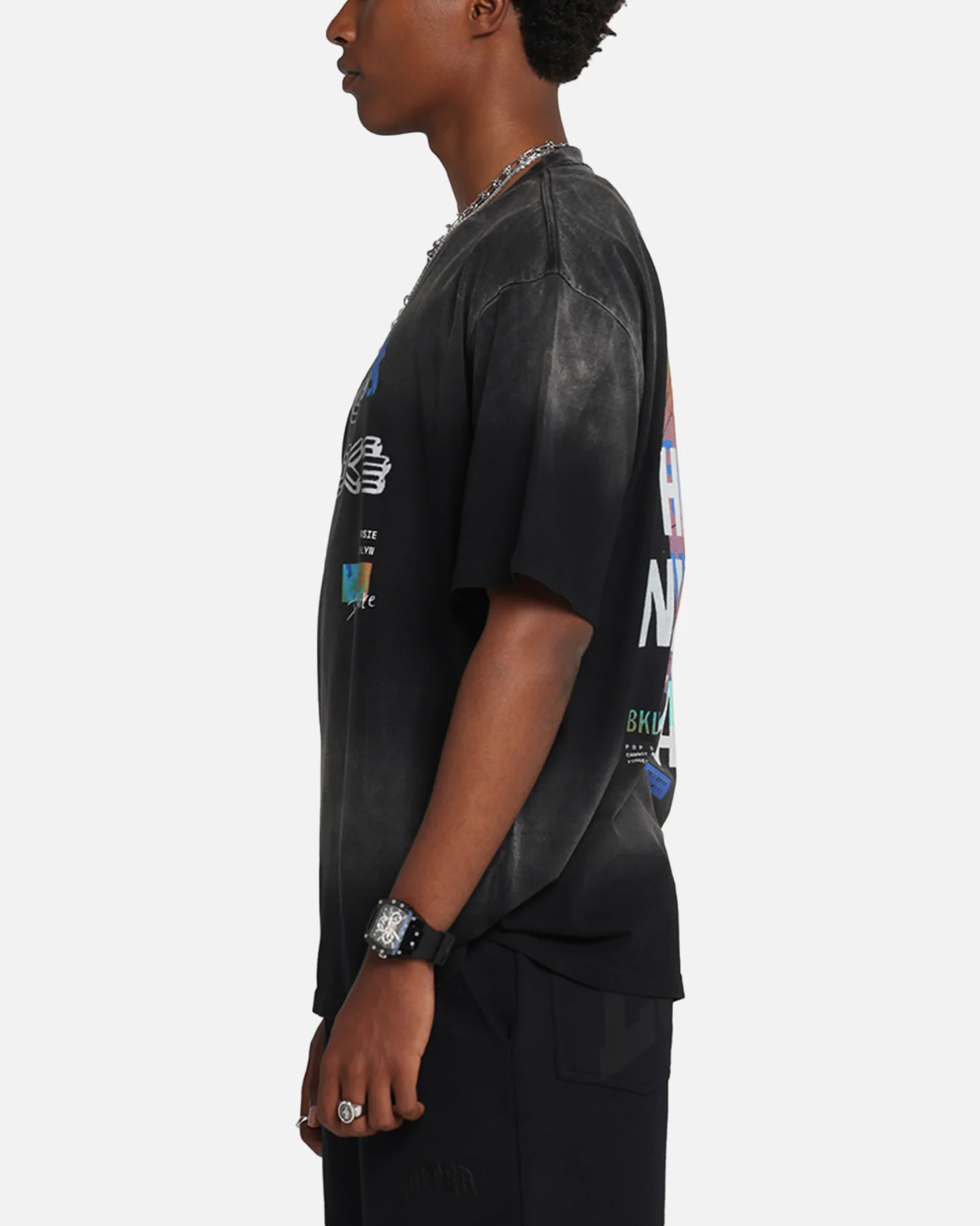 Pop Smoke Never Clear T-Shirt Black Wash - Image 6