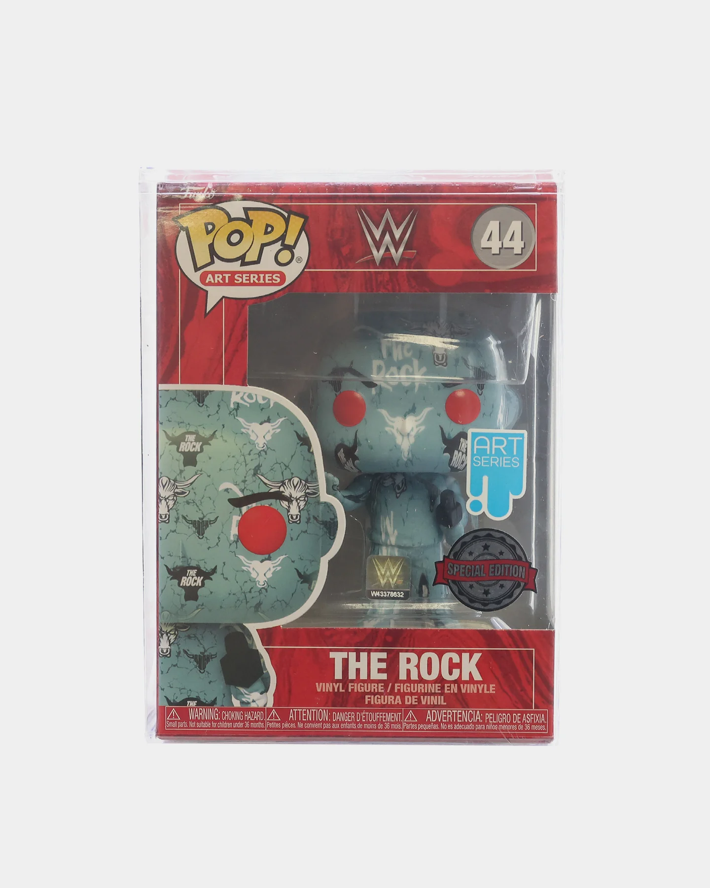 POP! Vinyl #44 WWE: The Rock (Artist Series) Figure Multi-coloured - Image 5