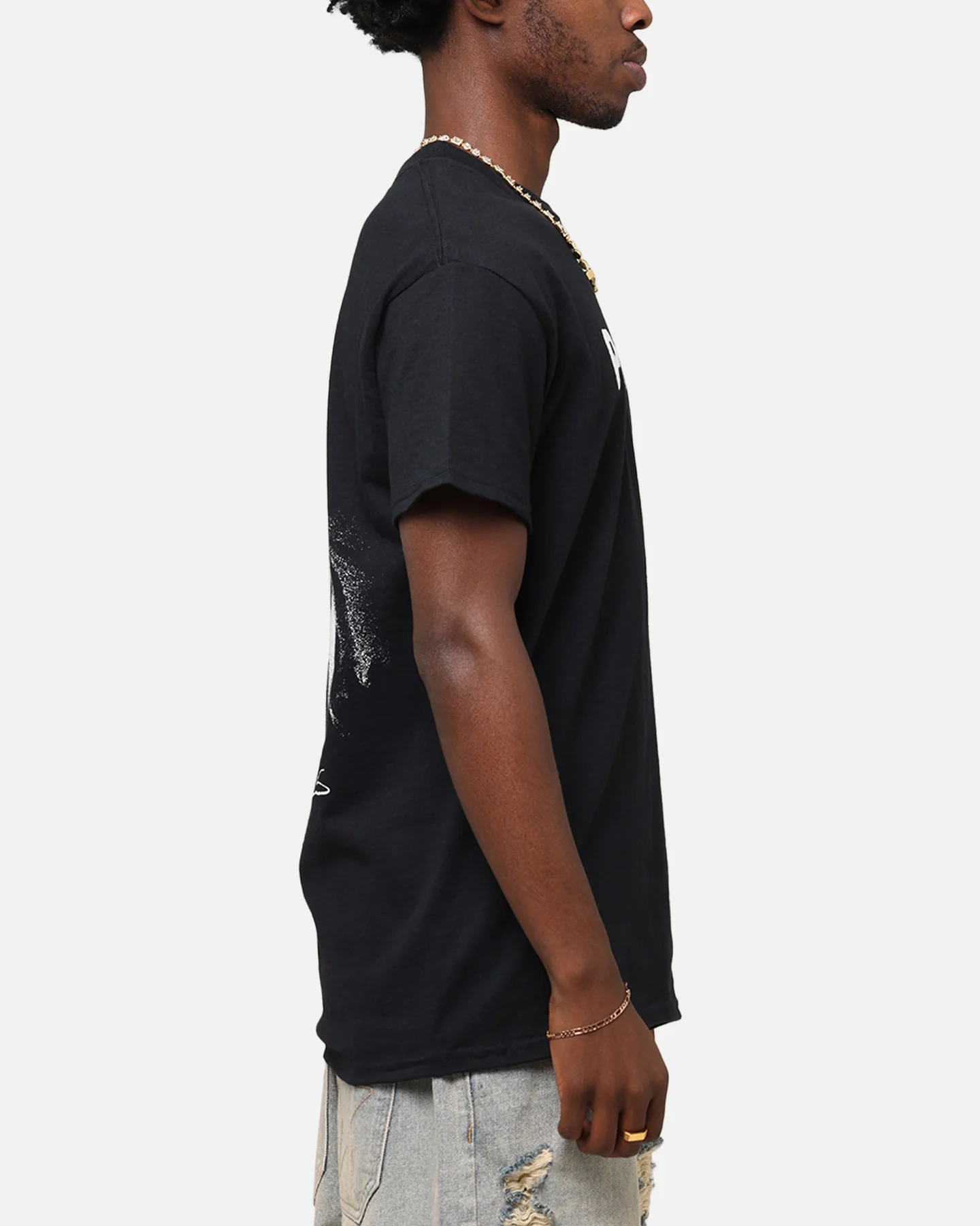 Poppy Negative Spaces T-Shirt Black - Image 5