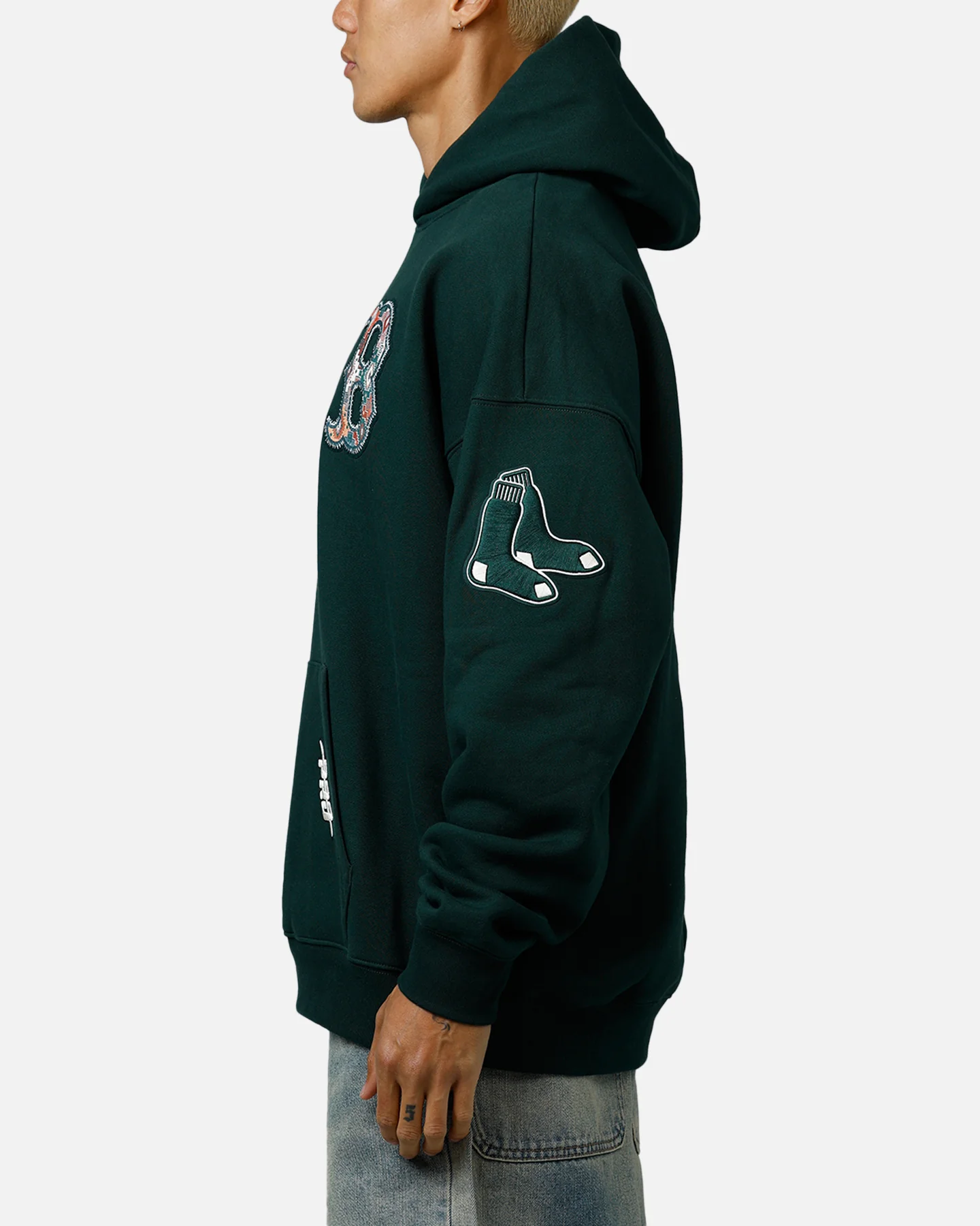 Pro Standard Boston Red Sox Tapestry 2.0 Hoodie Dark Green - Image 5