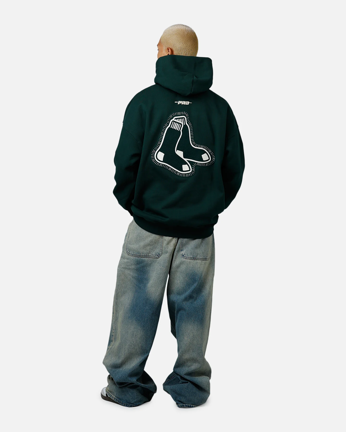 Pro Standard Boston Red Sox Tapestry 2.0 Hoodie Dark Green - Image 6