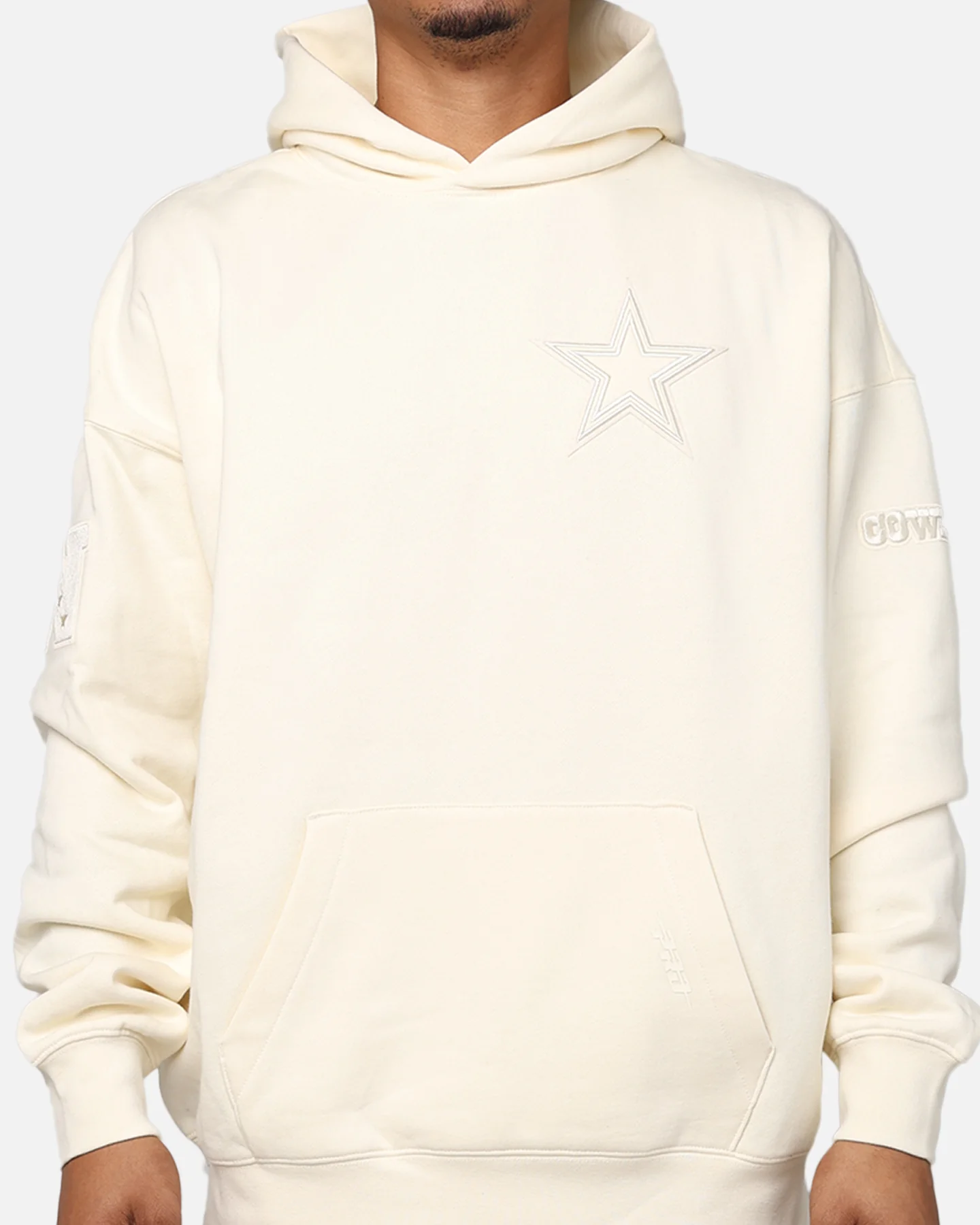 Pro Standard Dallas Cowboys Drop Shoulder Hoodie Eggshell - Image 2