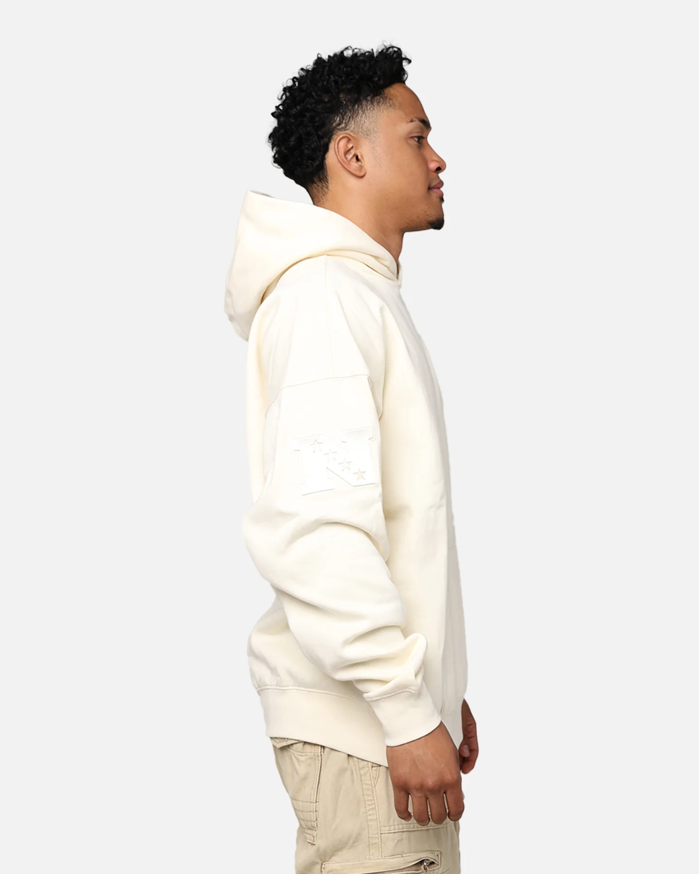Pro Standard Dallas Cowboys Drop Shoulder Hoodie Eggshell - Image 4