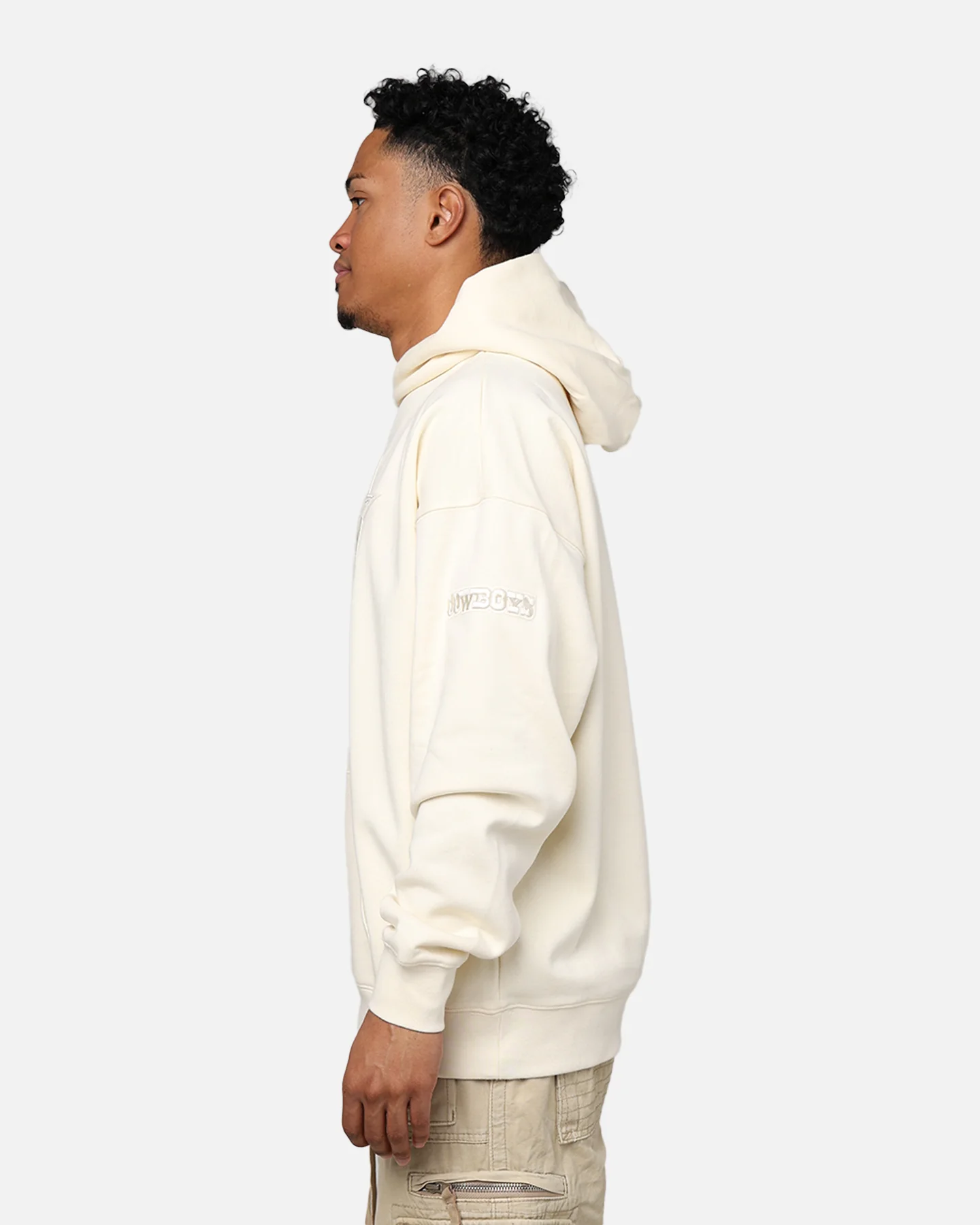 Pro Standard Dallas Cowboys Drop Shoulder Hoodie Eggshell - Image 5